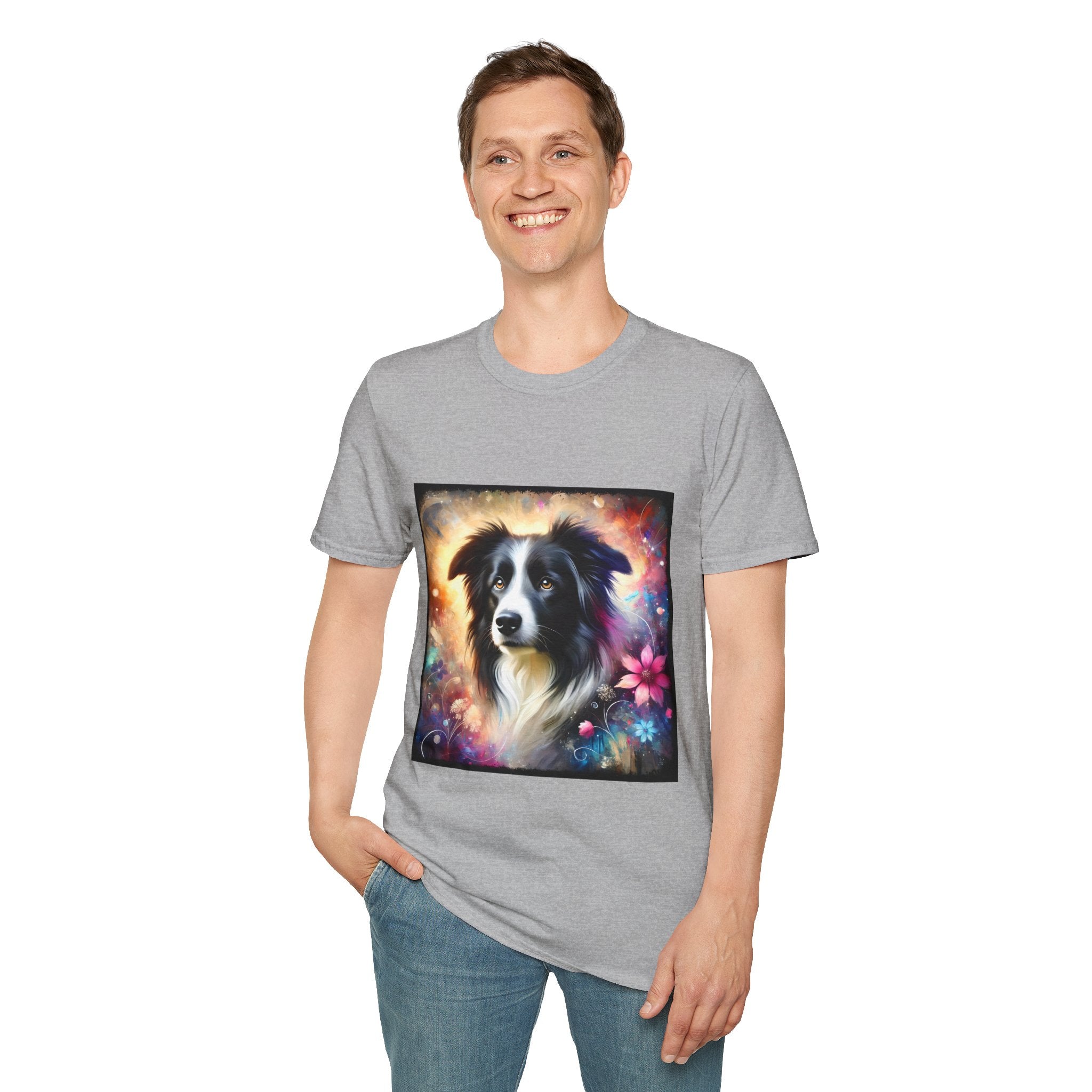 Border Collie Cosmic Dream | Unisex Dog T-Shirt