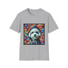Bichon Frise Street Swirl | Unisex Dog T-Shirt