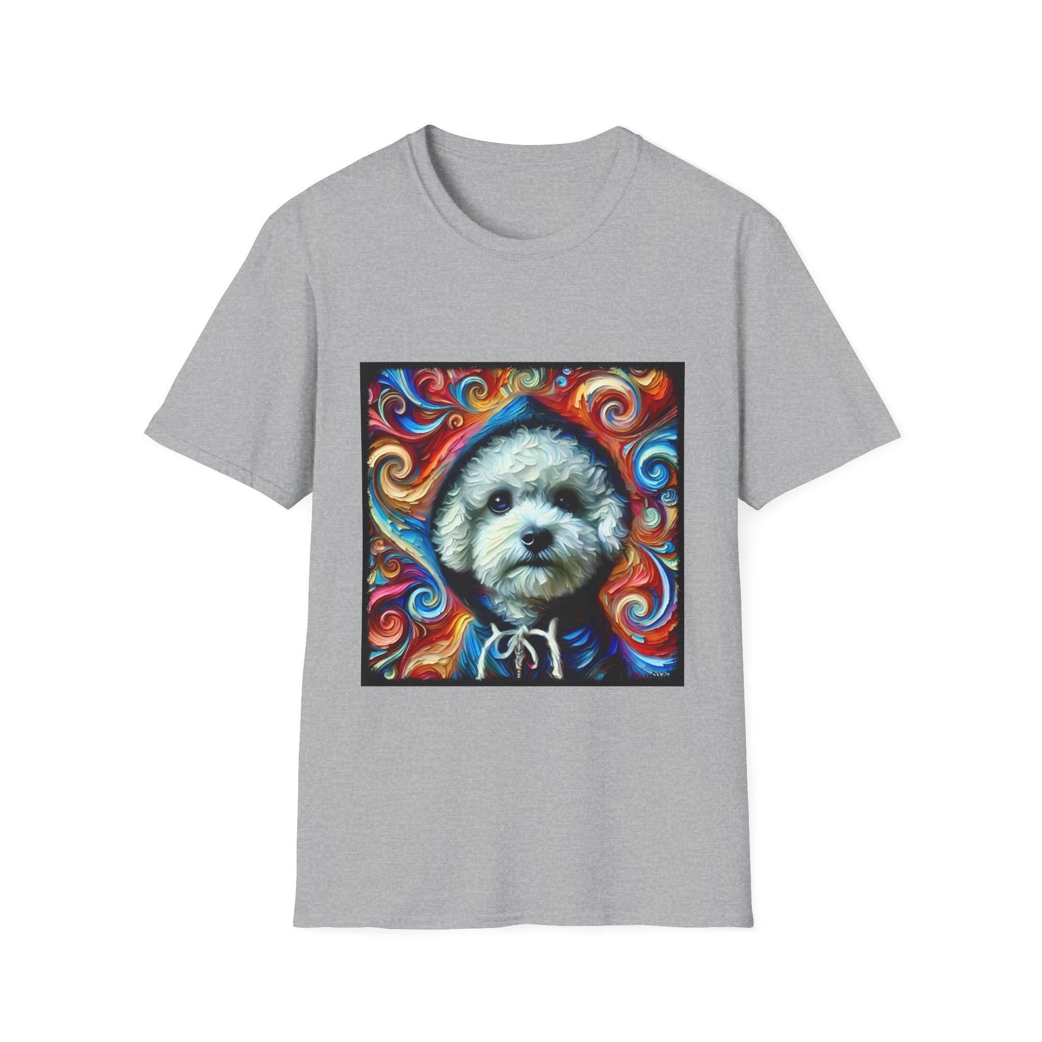 Bichon Frise Street Swirl | Unisex Dog T-Shirt