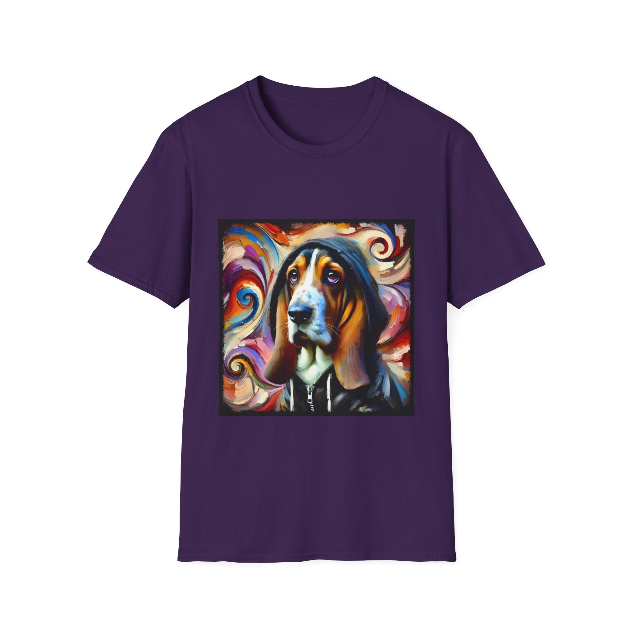 Basset Hound Hoodie Swirl | Unisex Dog T-Shirt