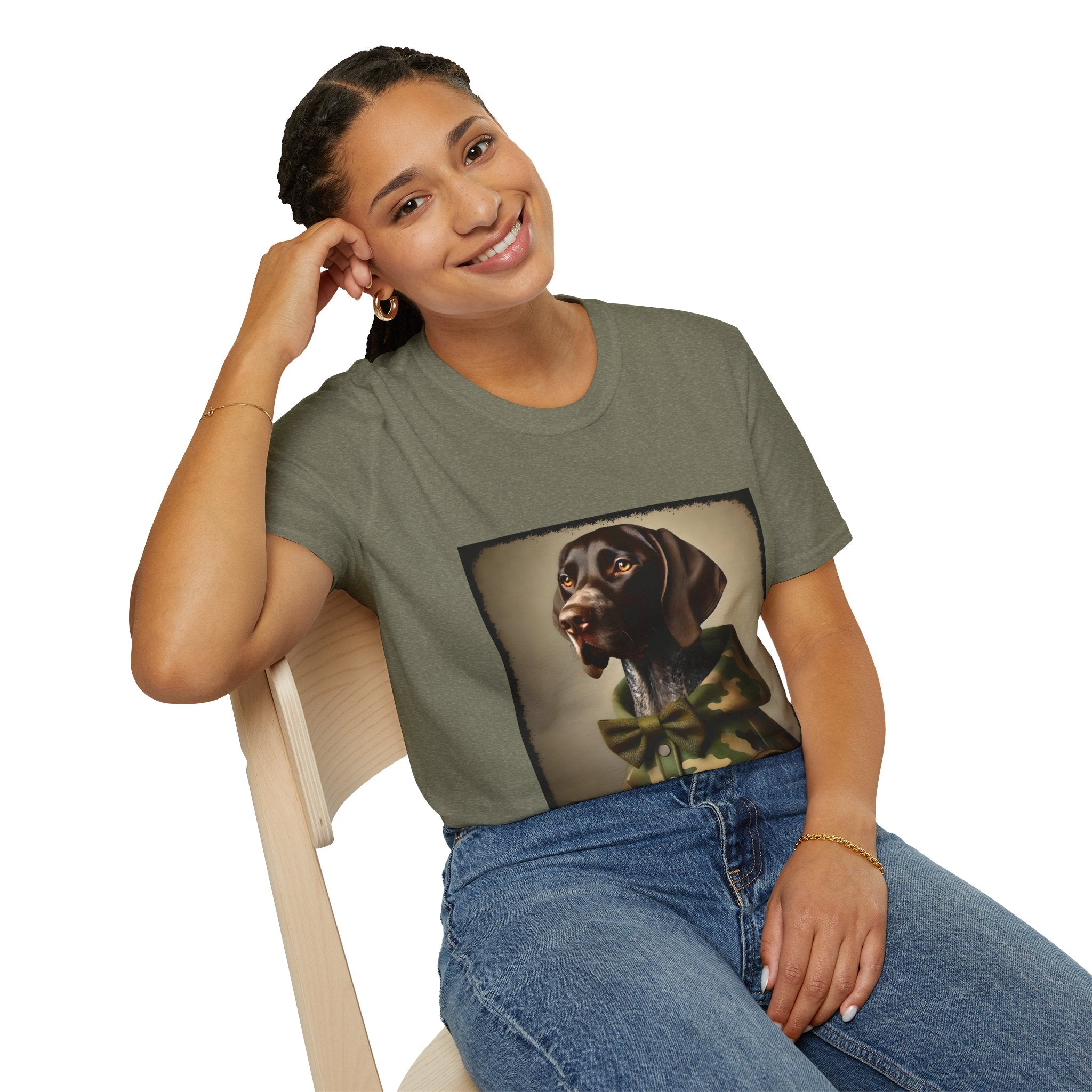 German Shorthaired Pointer Camo Cutie II | Unisex Dog T-Shirt