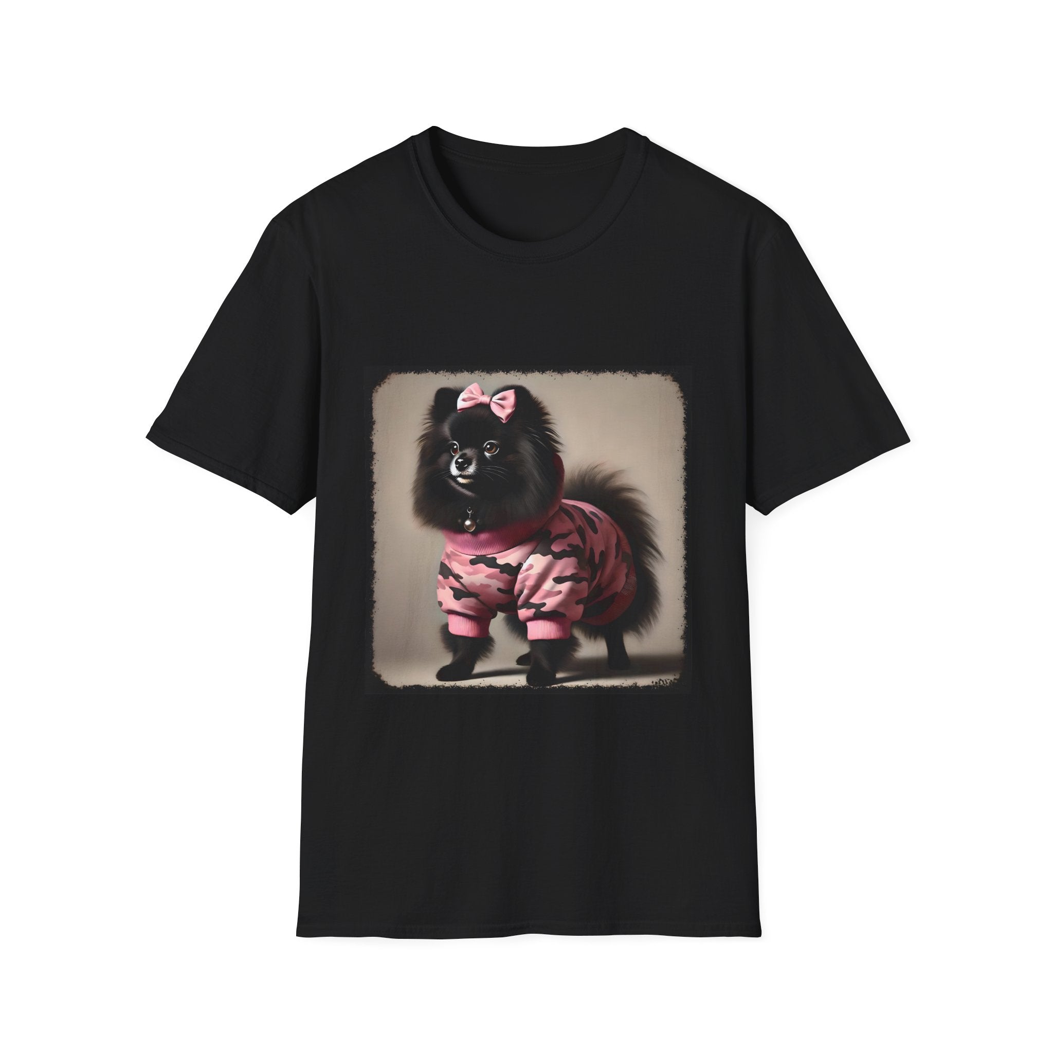 Pomeranian Pink Camo Cutie | Unisex Dog T-Shirt