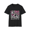 Basset Hound B&W Pink Bow Bold | Unisex Dog T-Shirt