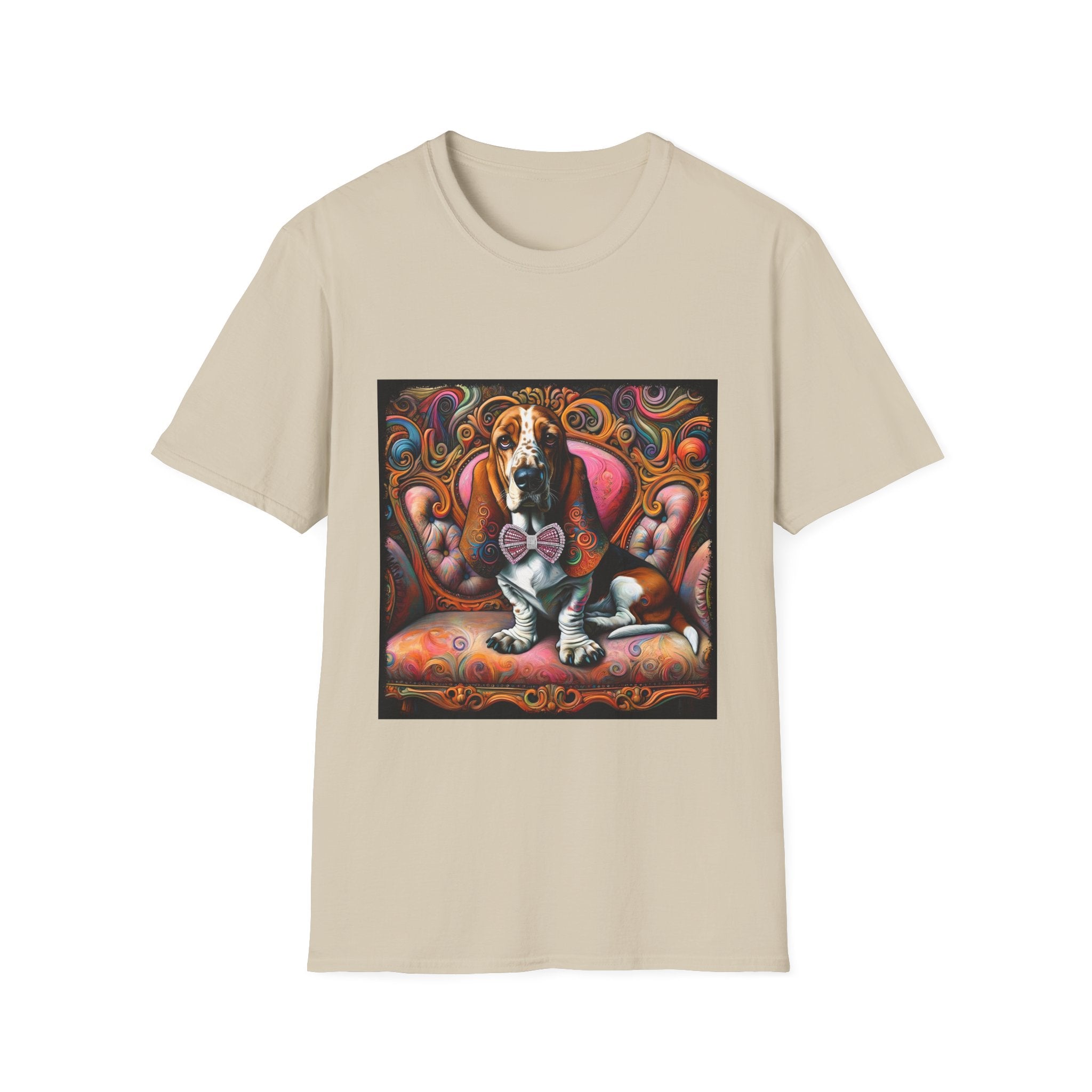 Basset Hound Vivid Swirl | Unisex Dog T-Shirt