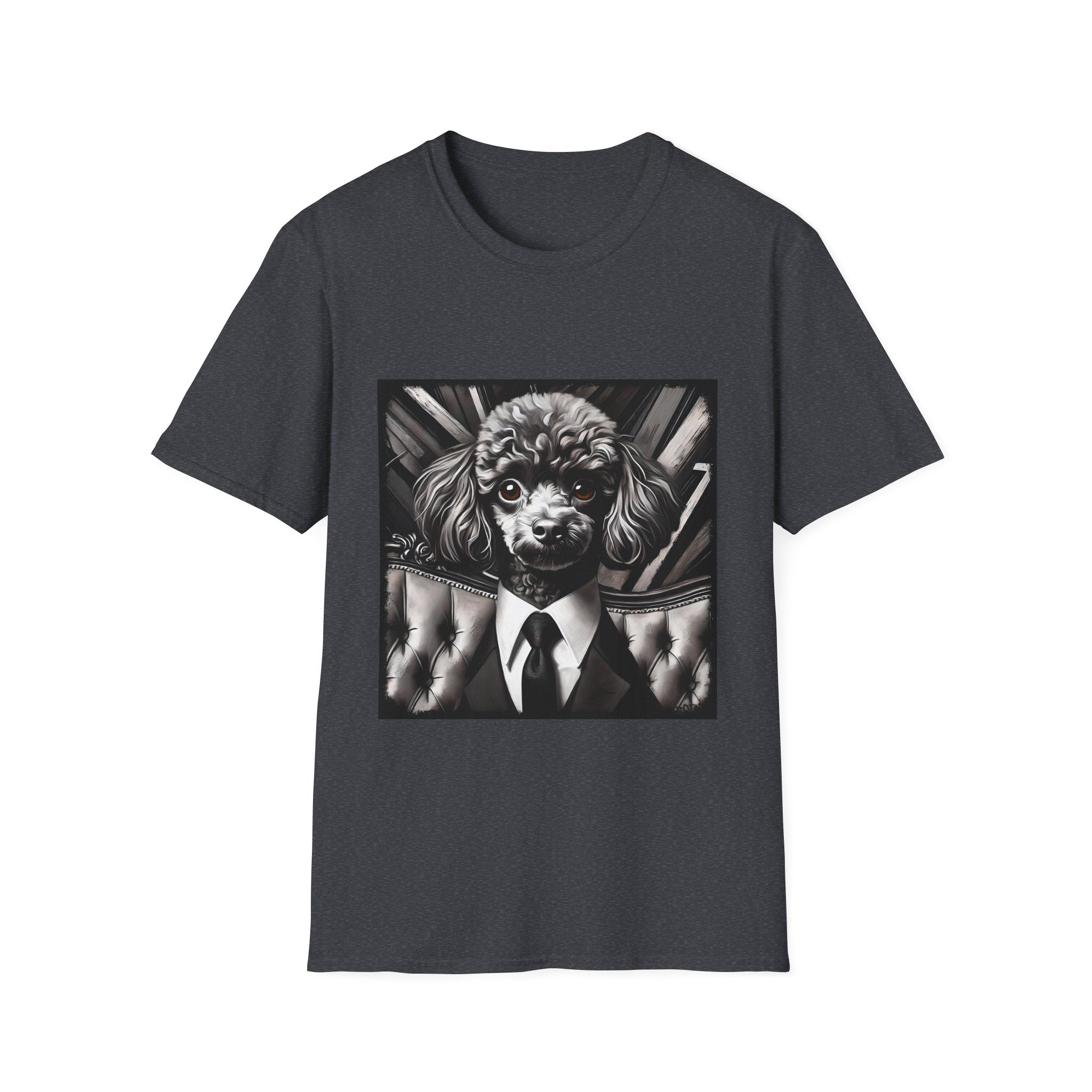 Poodle B&W Bold Eyes | Unisex Dog T-Shirt