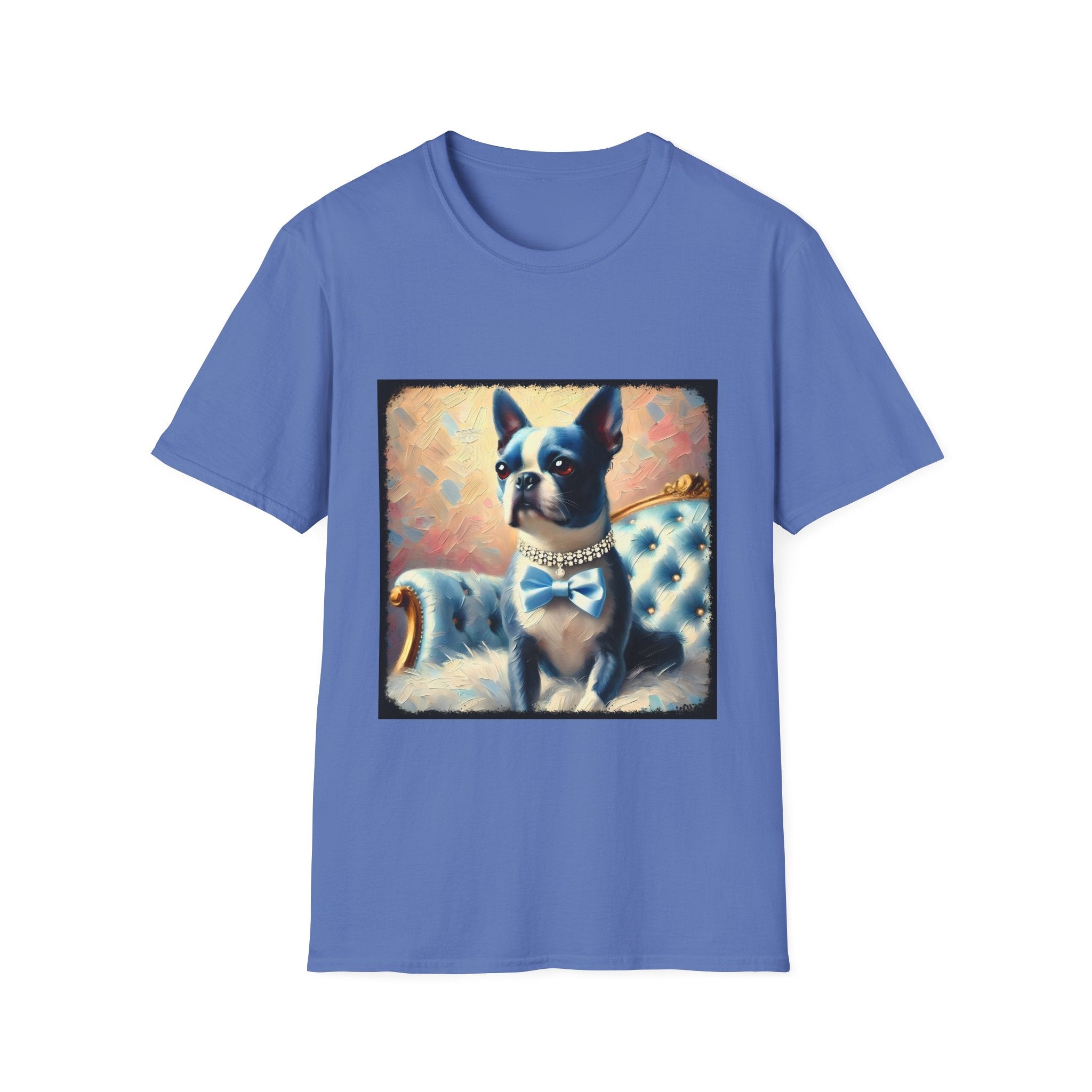 Boston Terrier Blue Classic | Unisex Dog T-Shirt