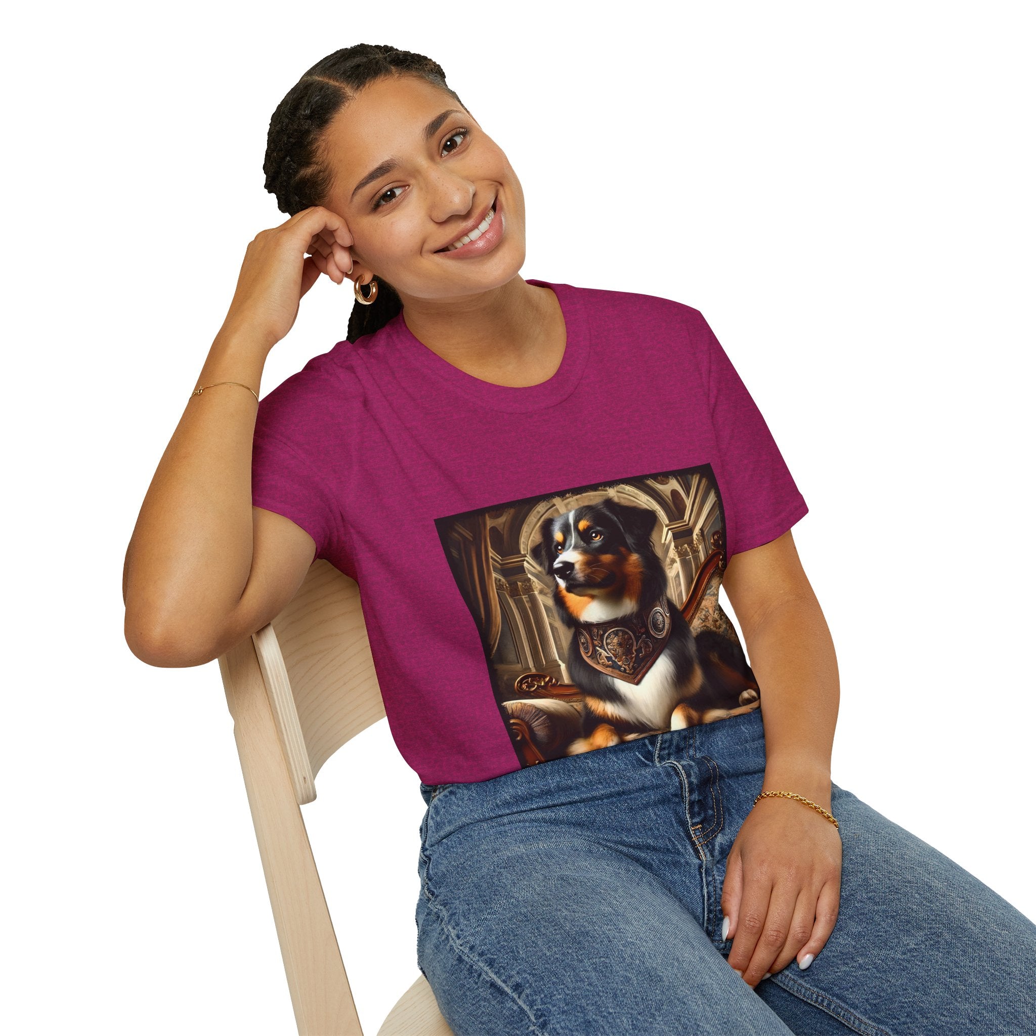 Australian Shepherd Posh Prince | Unisex Dog T-Shirt