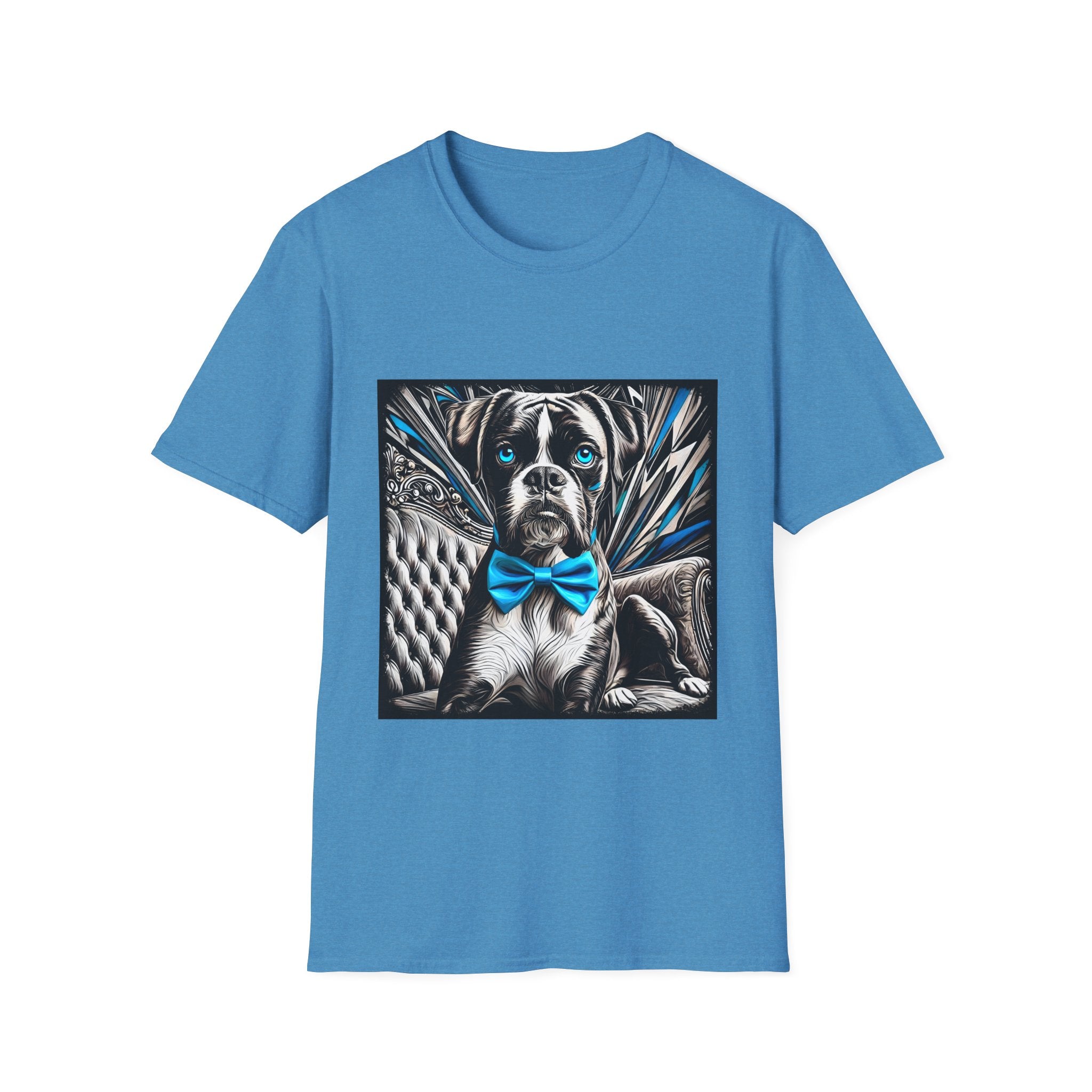 Boxer B&W Bold Blue Eyes | Unisex Dog T-Shirt