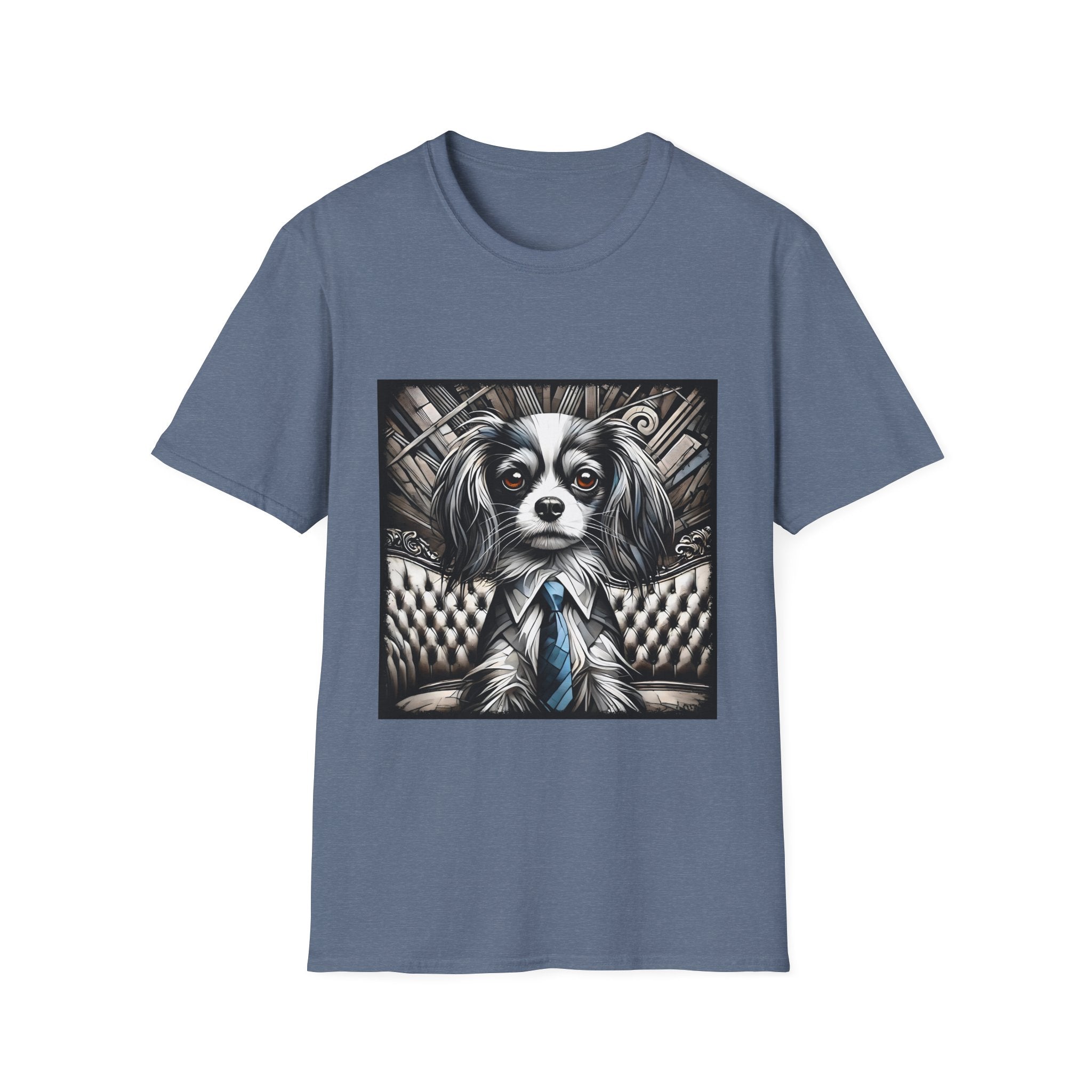 Cavalier King Charles Spaniel B&W Bold Eyes | Unisex Dog T-Shirt