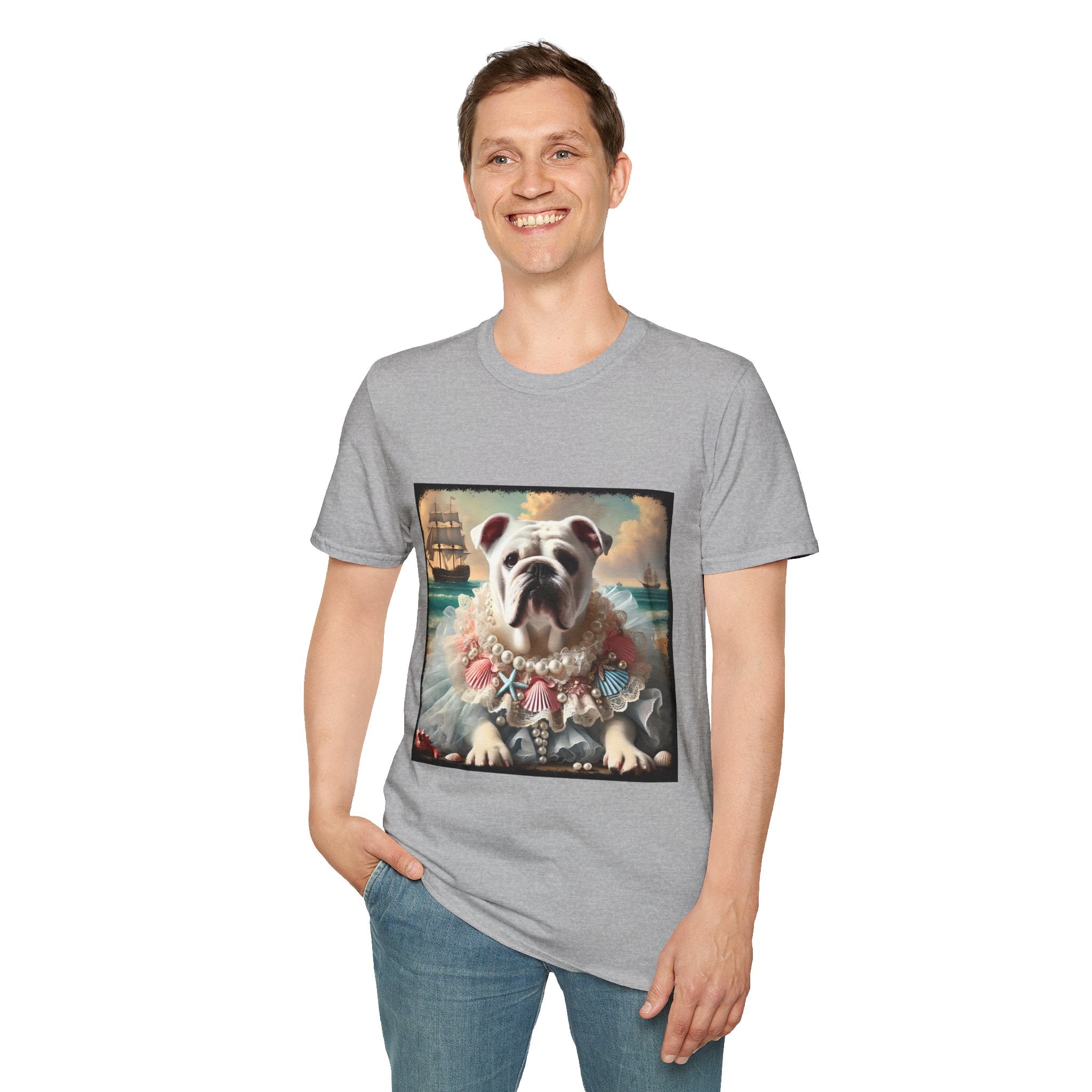 Bulldog Beach Babe | Unisex Dog T-Shirt