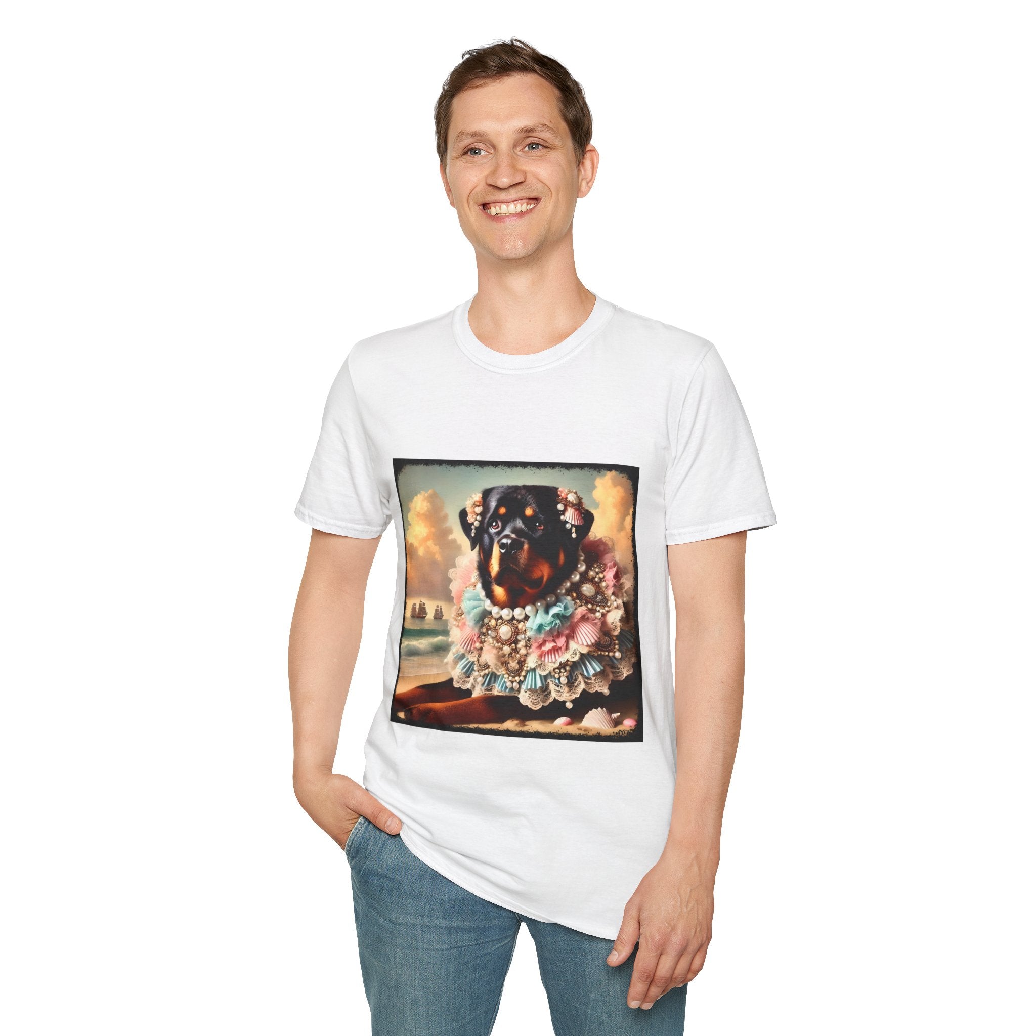 Rottweiler Beach Beauty | Unisex Dog T-Shirt