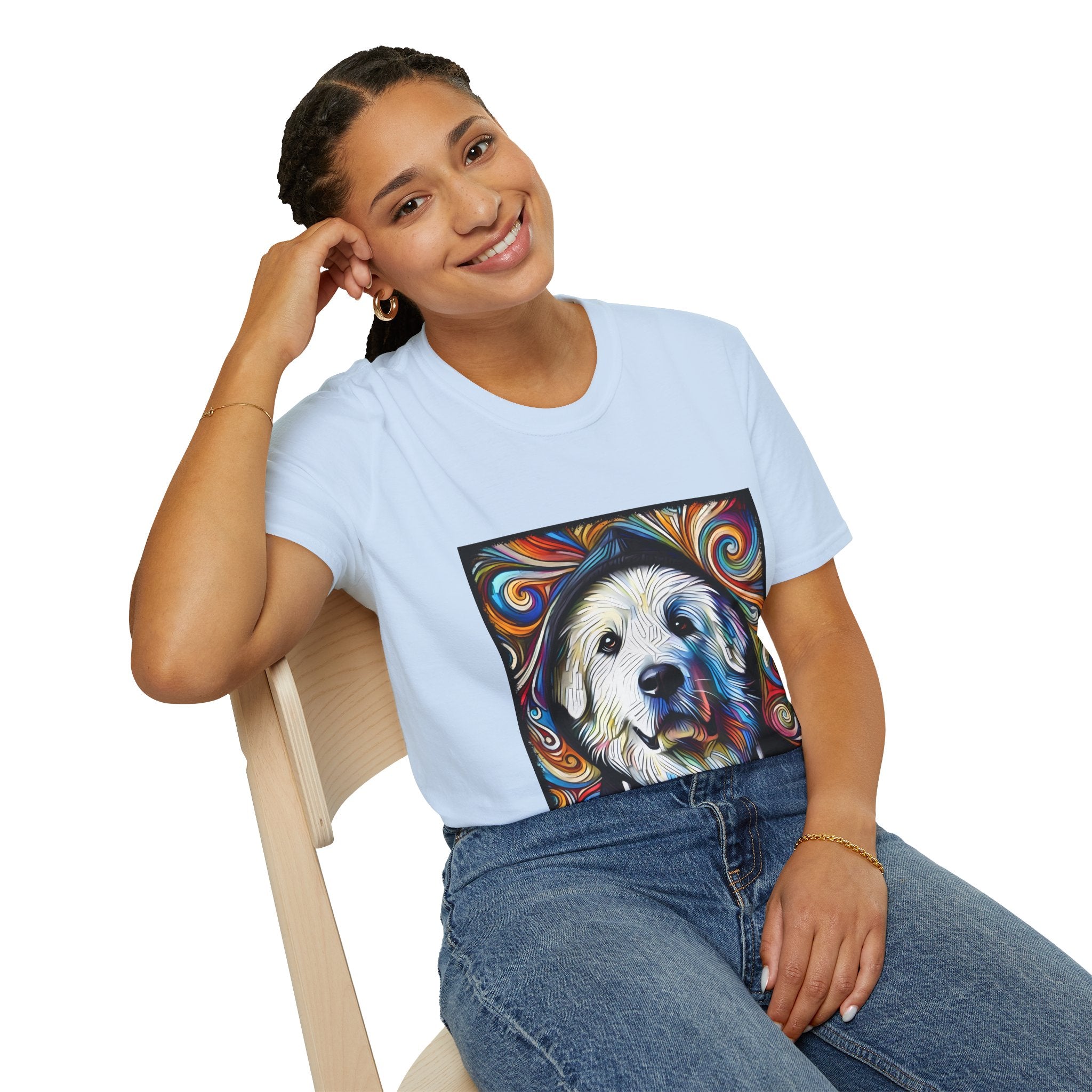 Great Pyrenees Relaxed Swirl | Unisex Dog T-Shirt