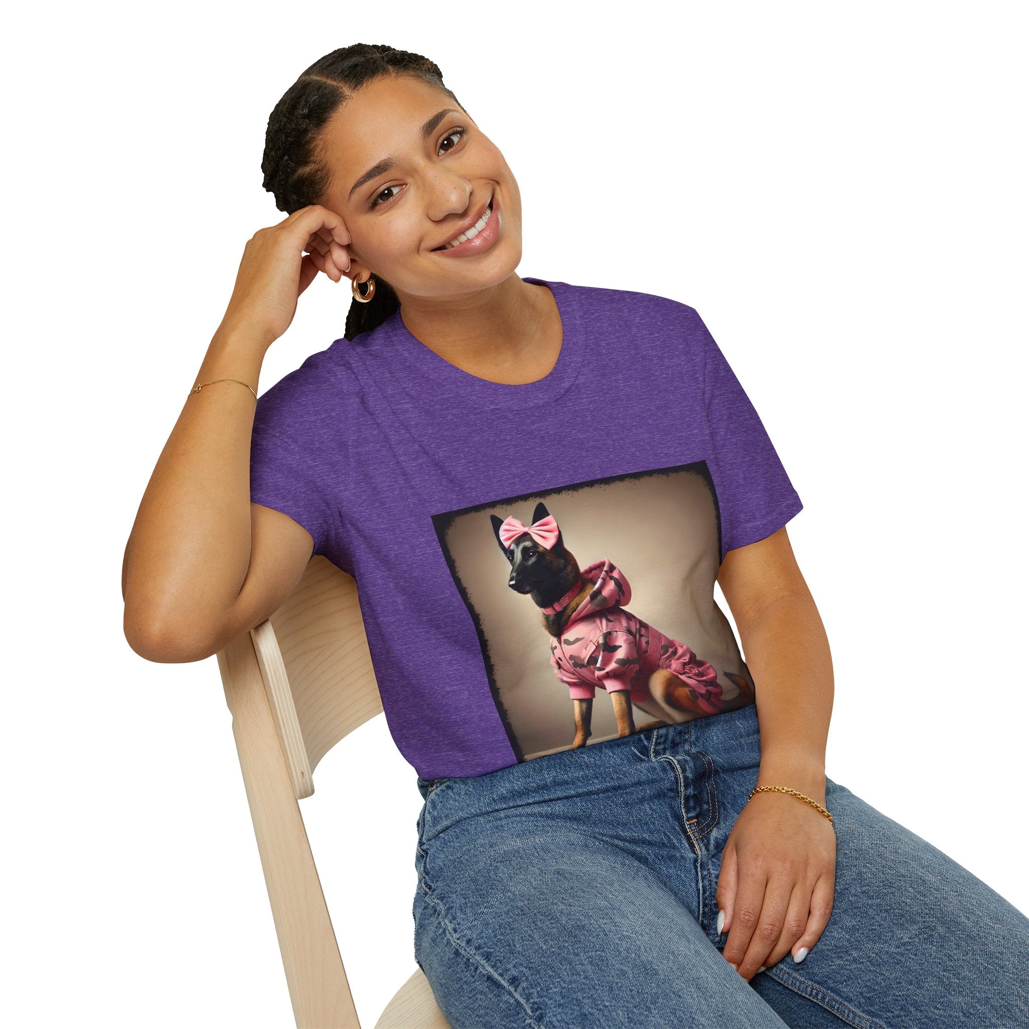 Belgian Malinois Pink Camo Cutie | Unisex Dog T-Shirt