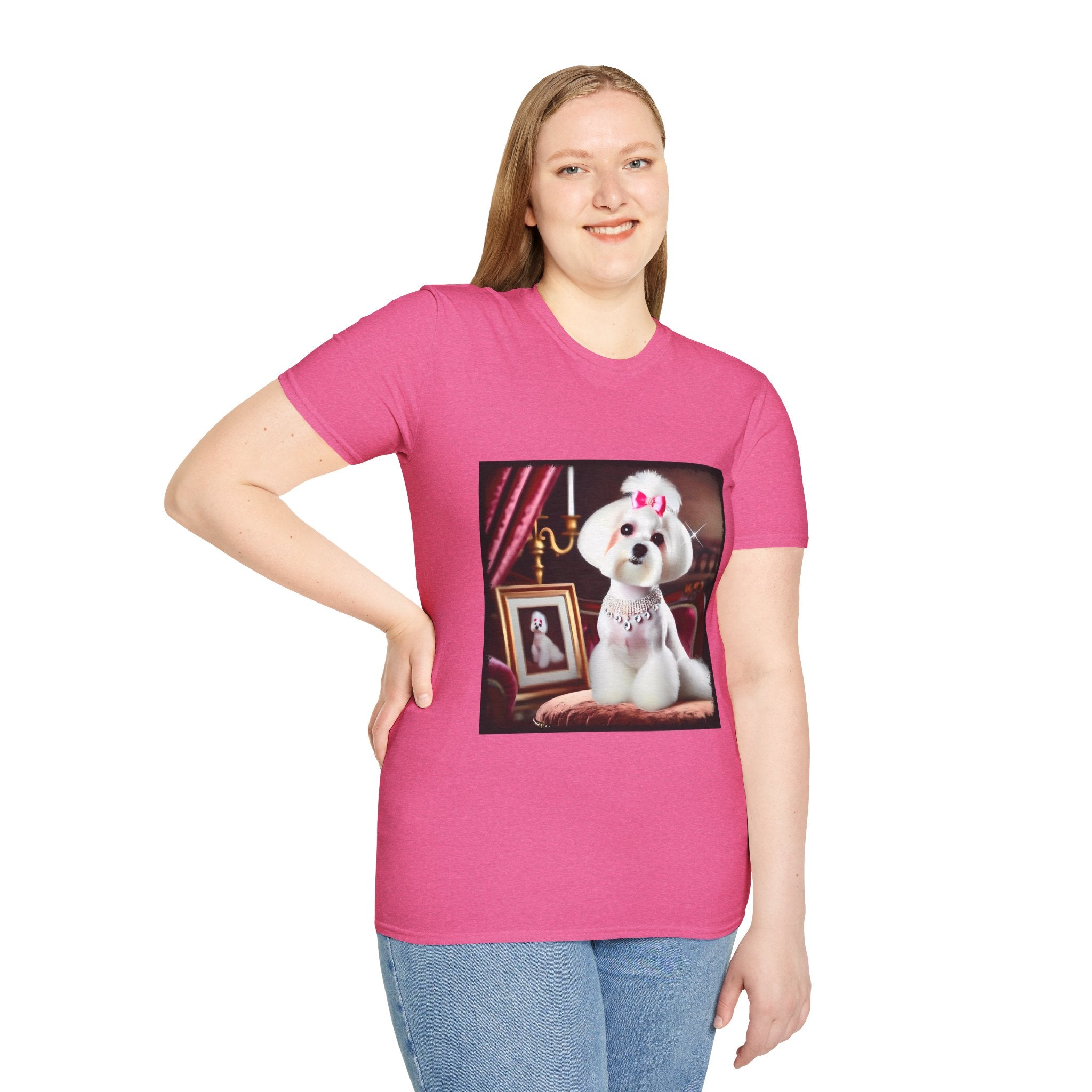 Maltese Pink Princess | Unisex Dog T-Shirt