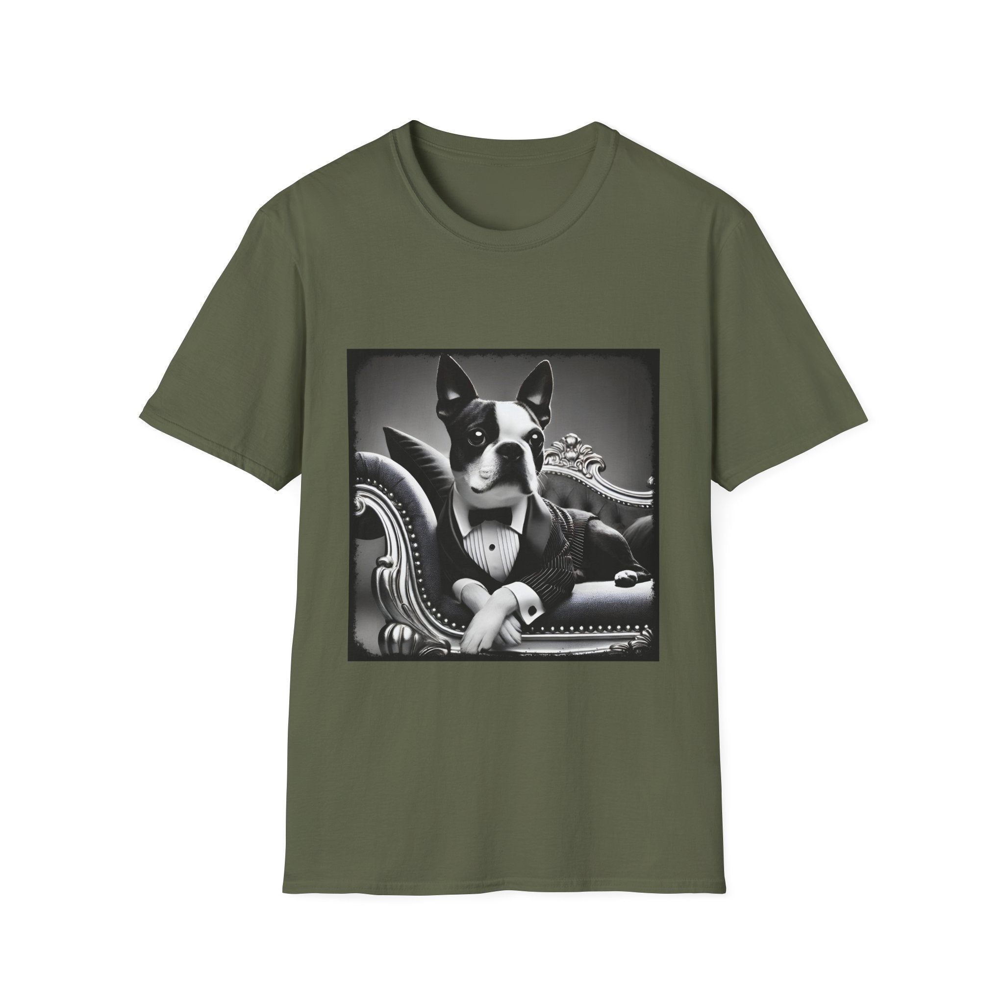 Boston Terrier Tux Luxe | Unisex Dog T-Shirt