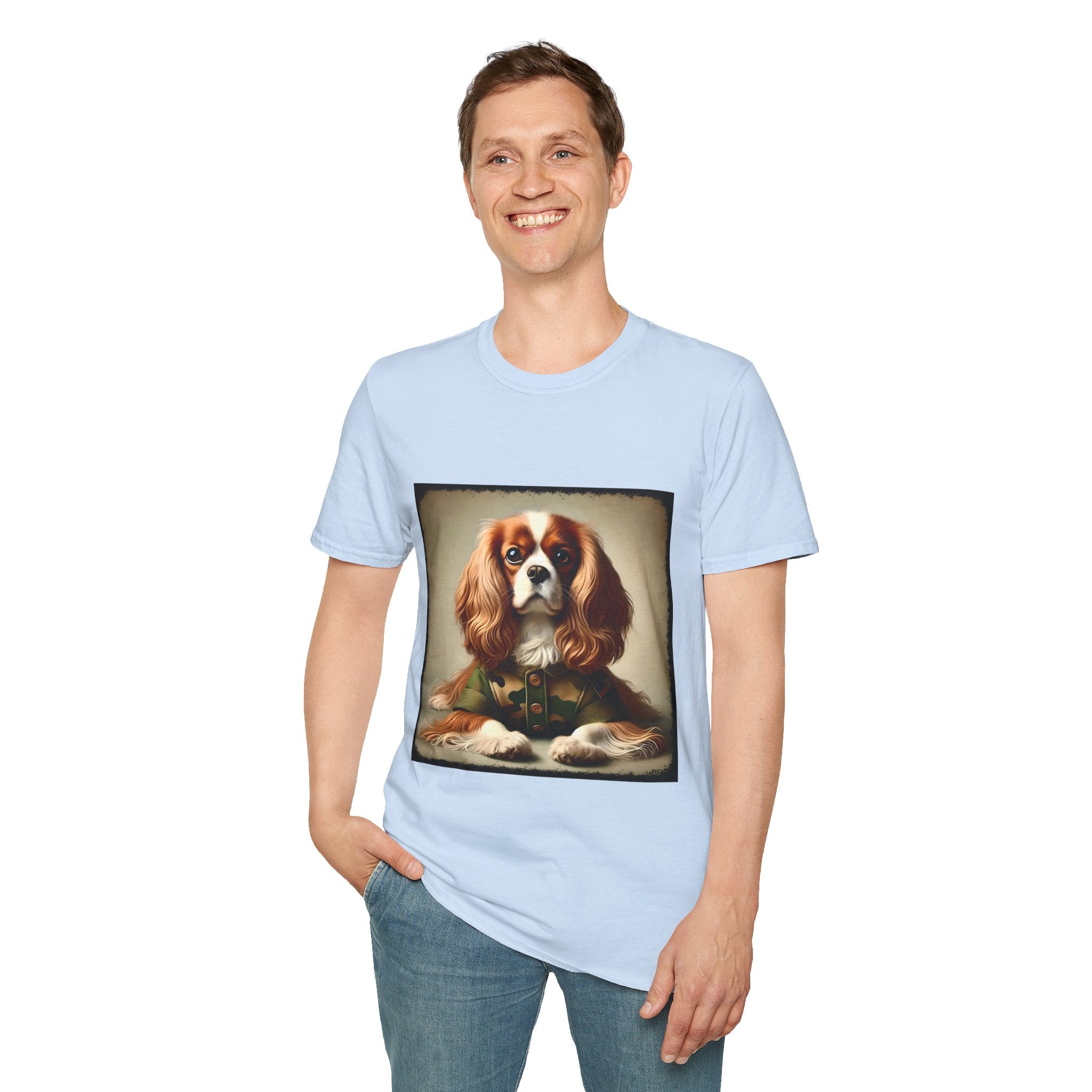 Cavalier King Charles Spaniel Camo Comrade | Unisex Dog T-Shirt