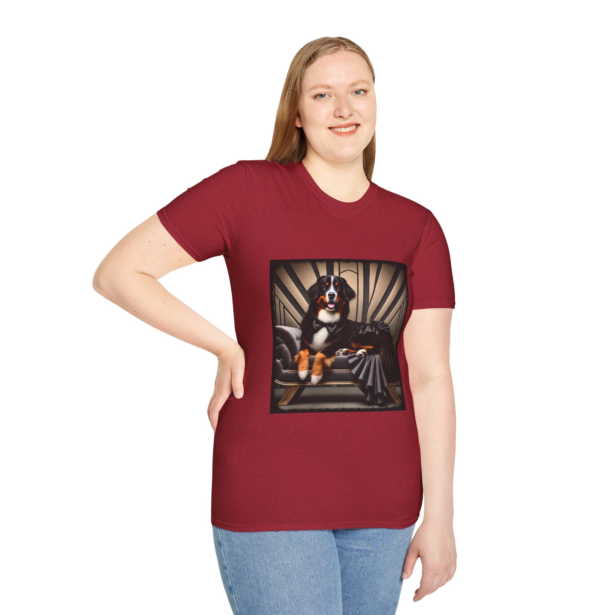 Bernese Mountain Dog Gatsby Gal | Unisex Dog T-Shirt