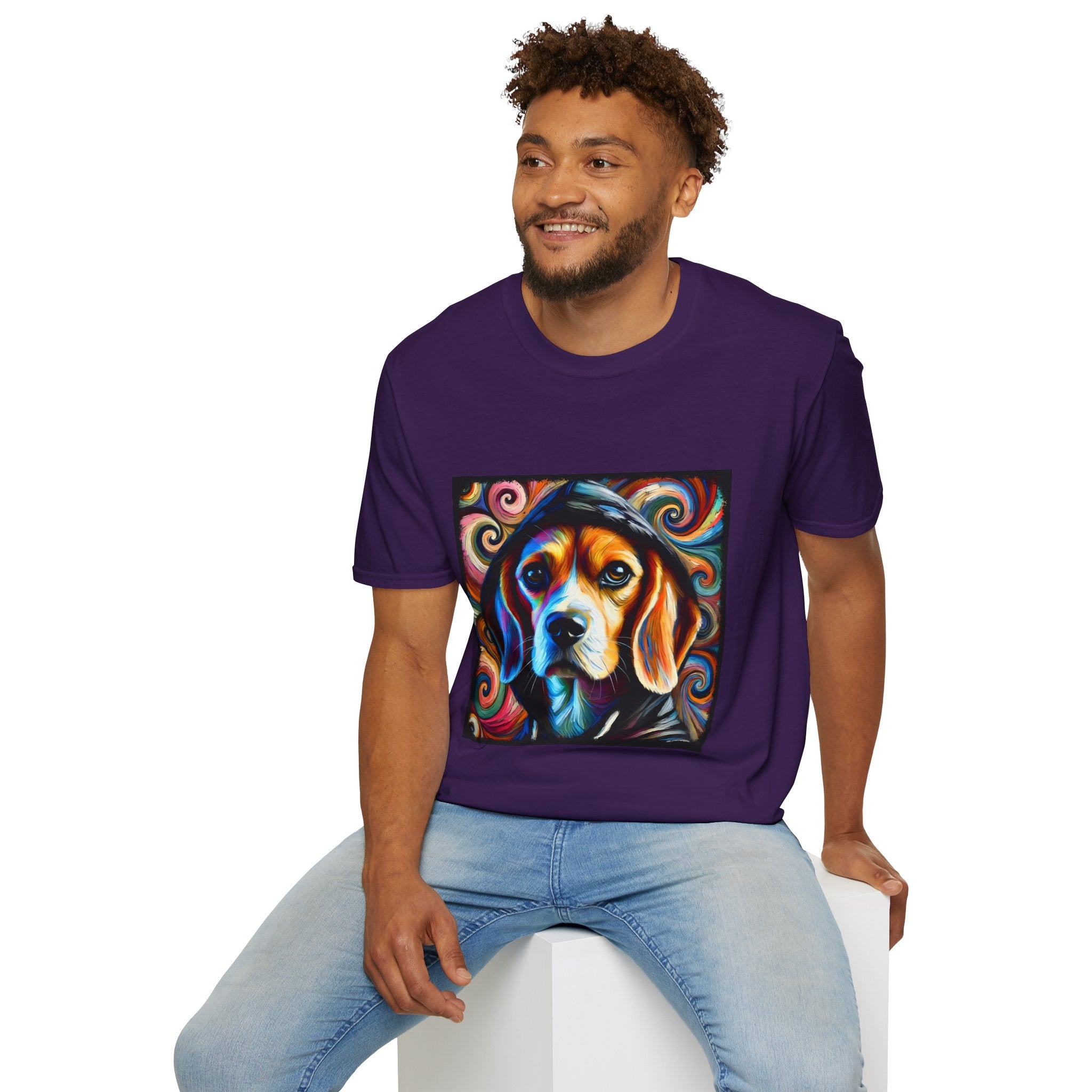 Beagle Relaxed Swirl | Unisex Dog T-Shirt
