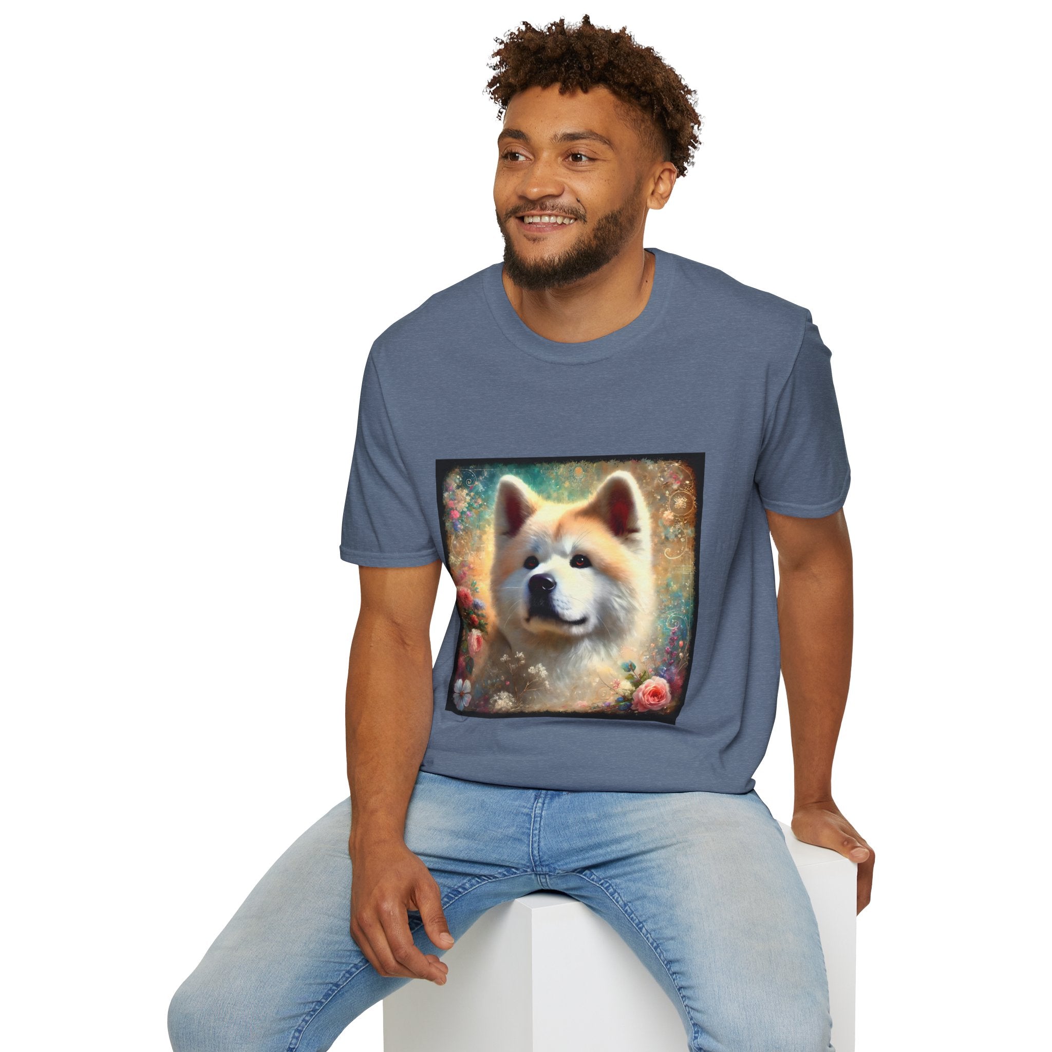 Akita Cosmic Garden | Unisex Dog T-Shirt