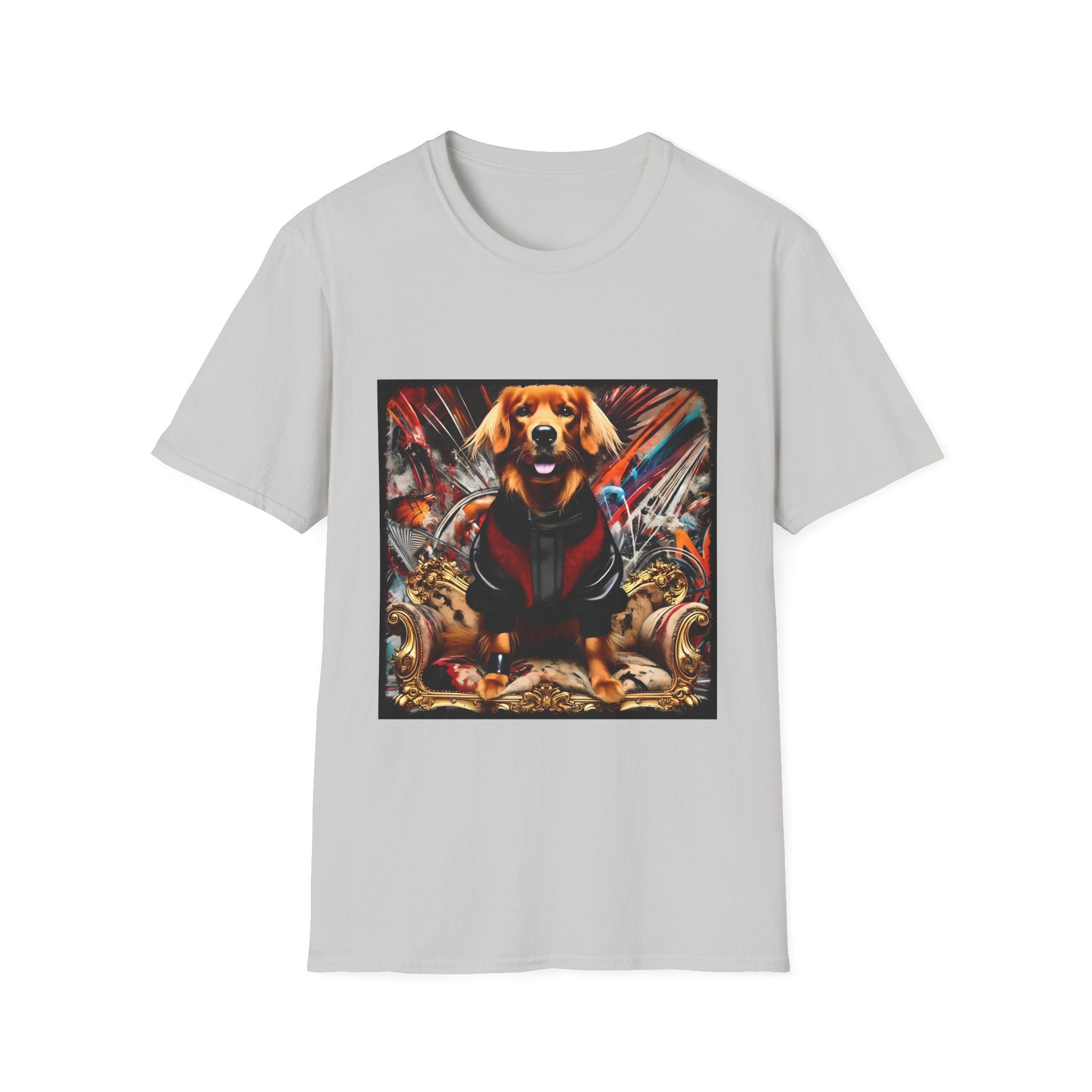 Golden Retriever Electric Icon | Unisex Dog T-Shirt