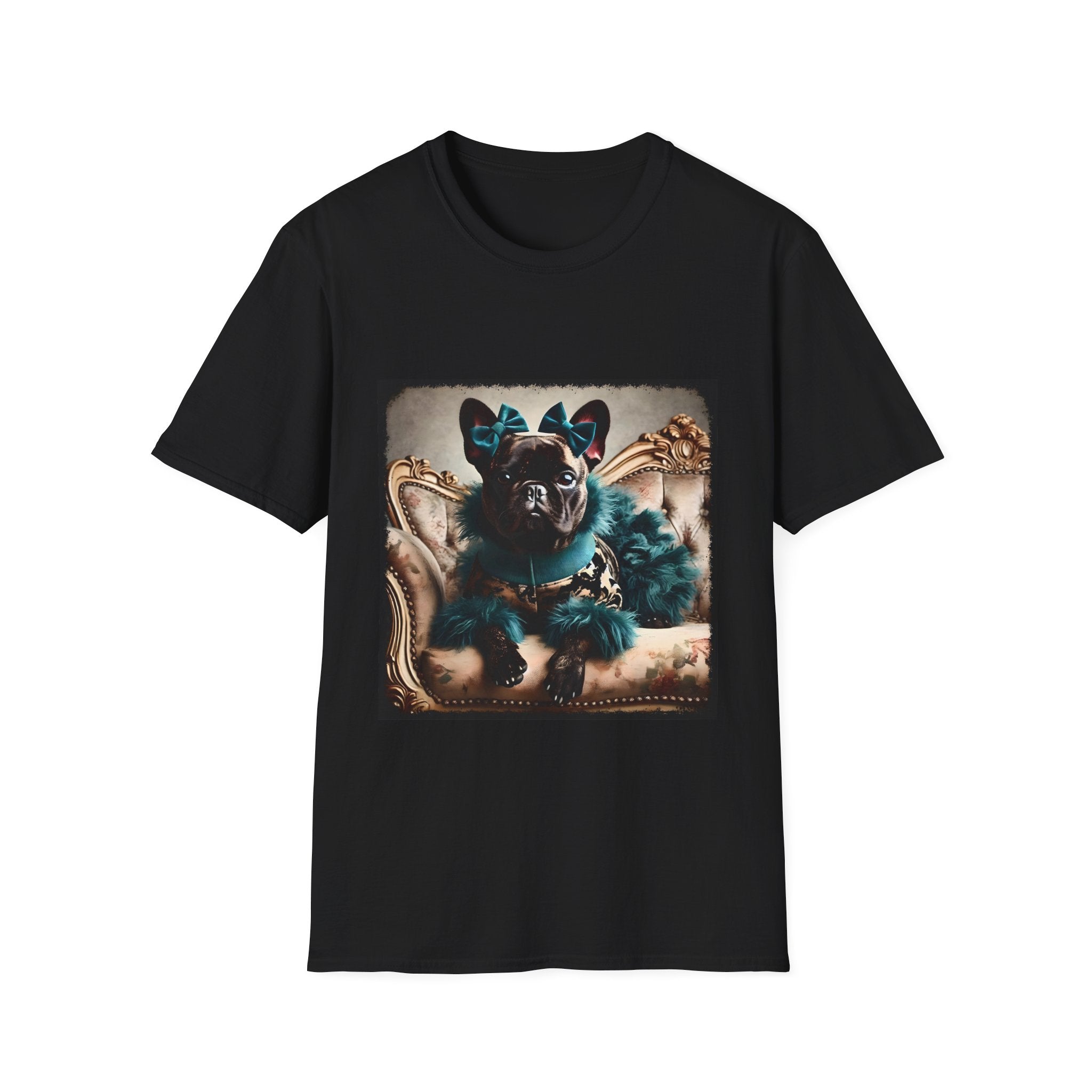 French Bulldog Faux Fur Fashionista | Unisex Dog T-Shirt