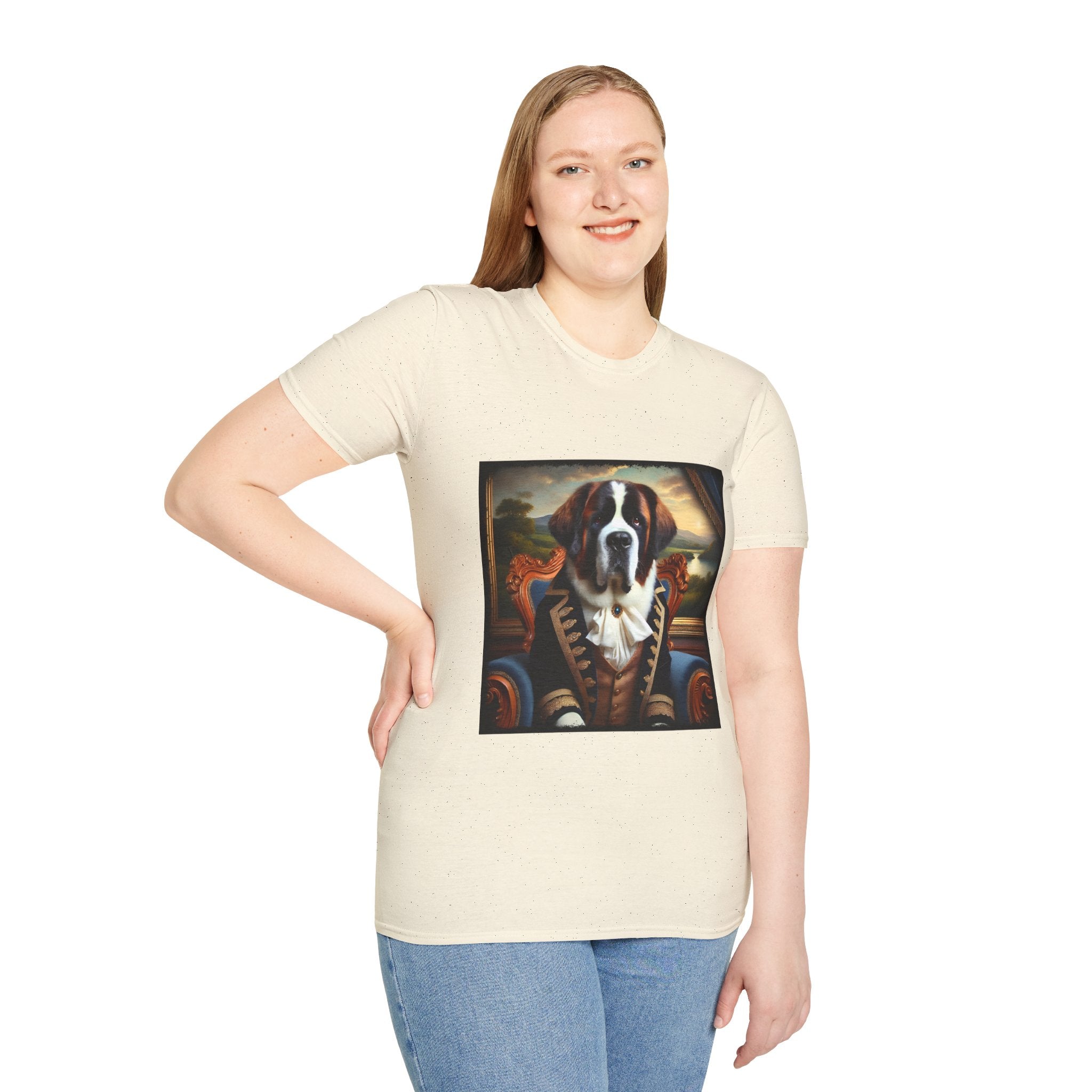 Saint Bernard Dashing Duke | Unisex Dog T-Shirt