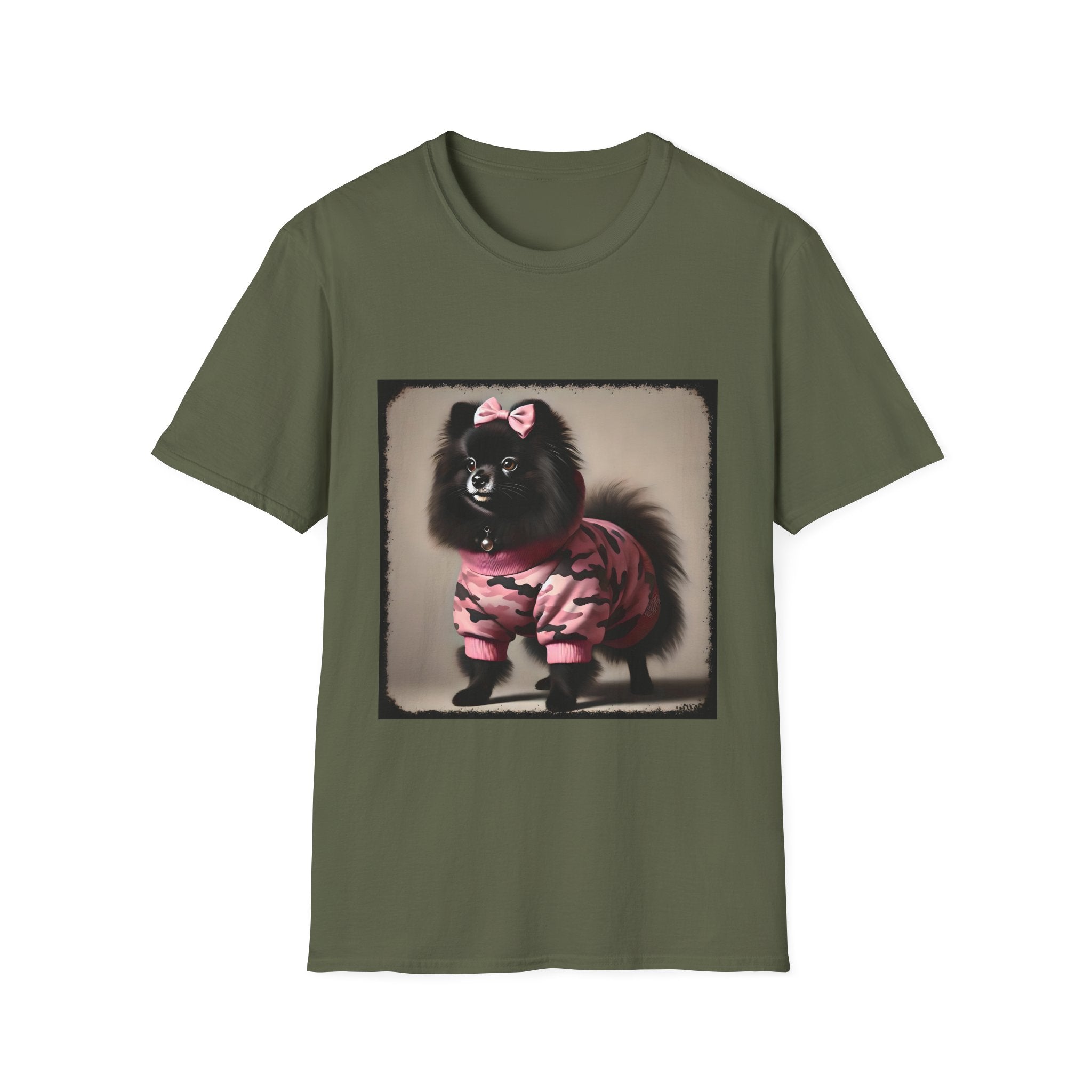 Pomeranian Pink Camo Cutie | Unisex Dog T-Shirt