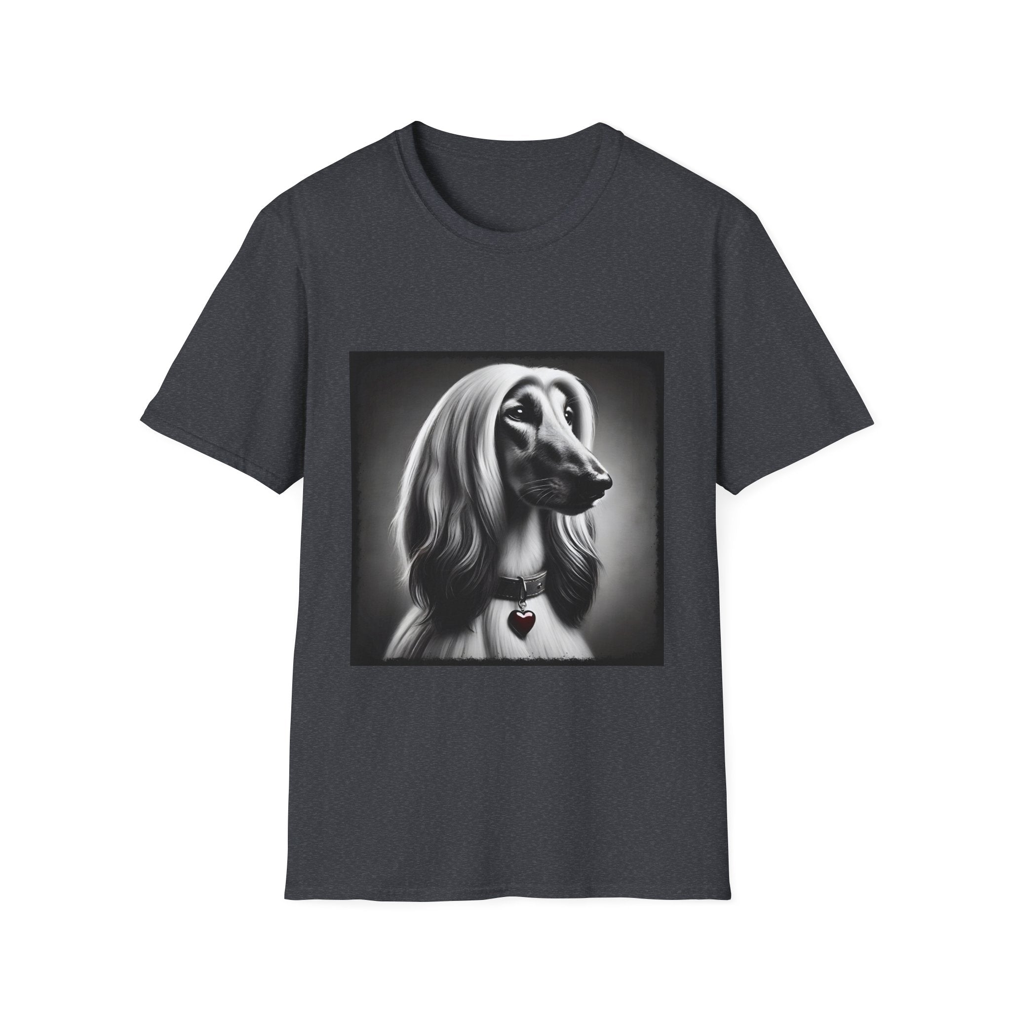 Afghan Hound Heart Charm | Unisex Dog T-Shirt
