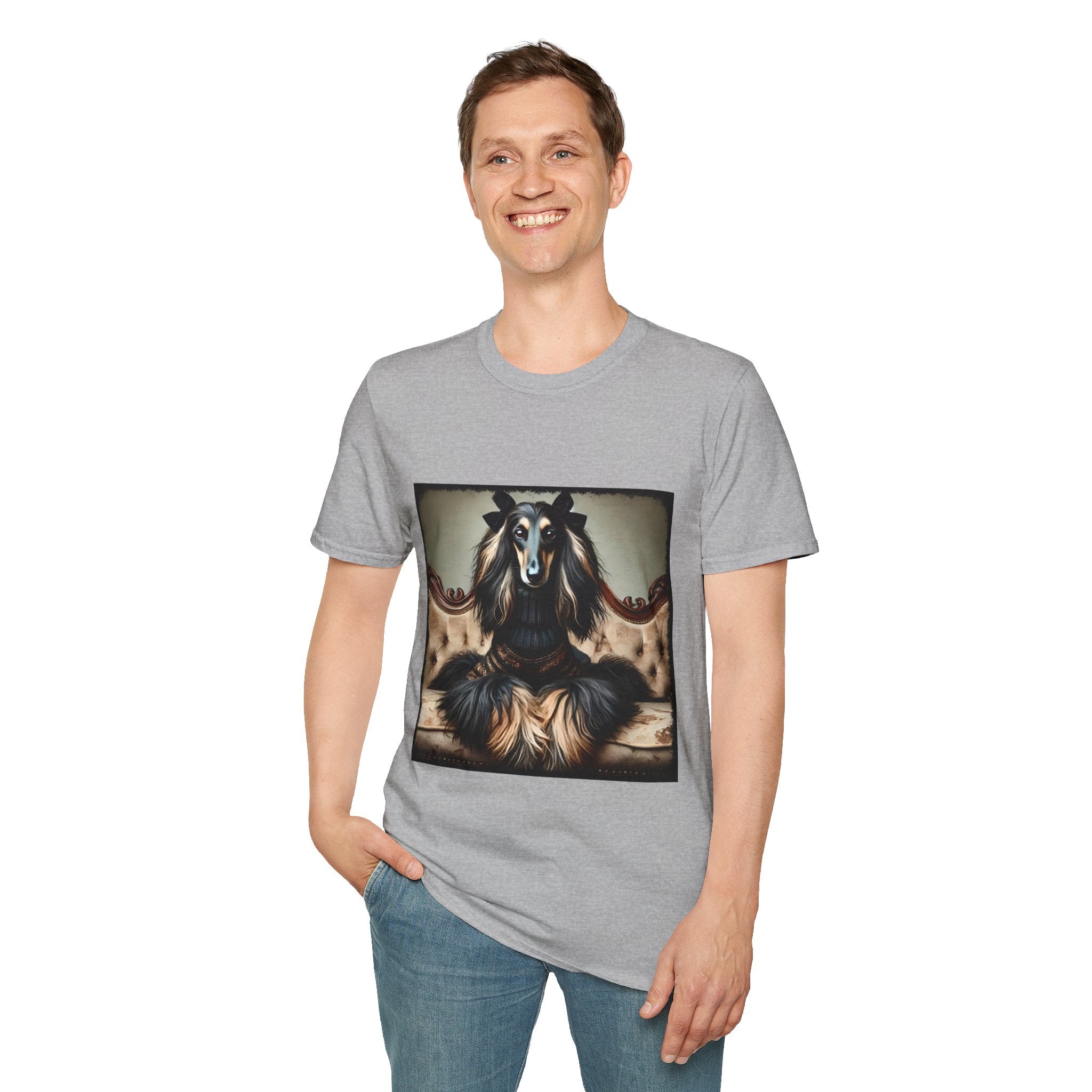 Afghan Hound Bold Icon | Unisex Dog T-Shirt