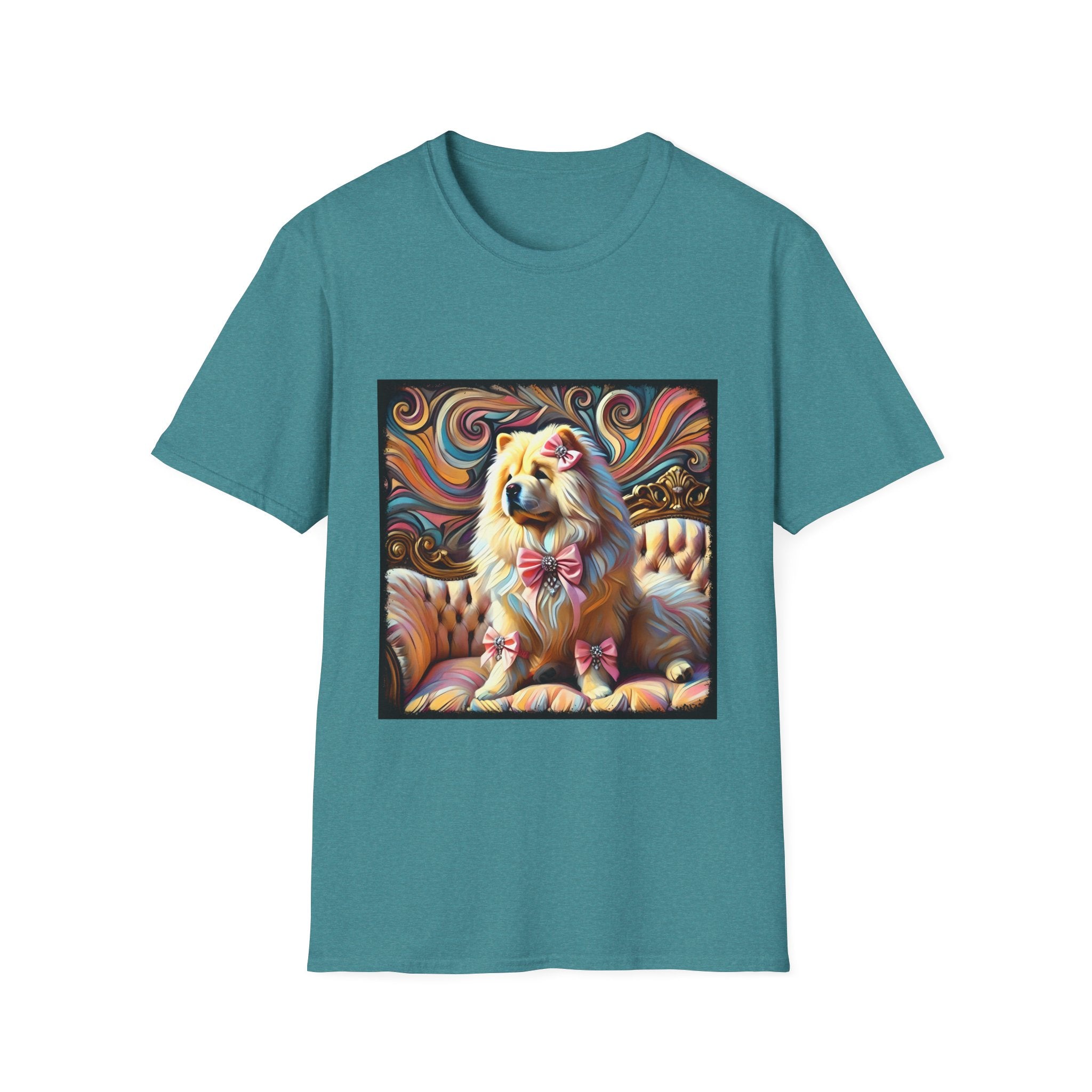 Chow Chow Pink Swirl | Unisex Dog T-Shirt