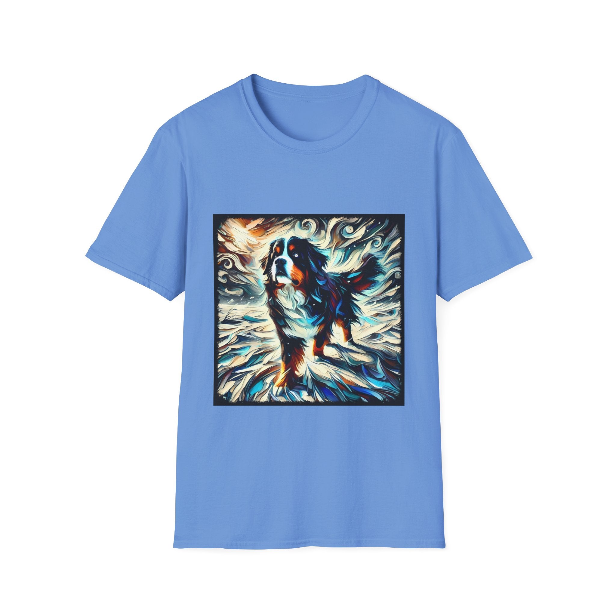 Bernese Mountain Dog Snow Swirl | Unisex Dog T-Shirt
