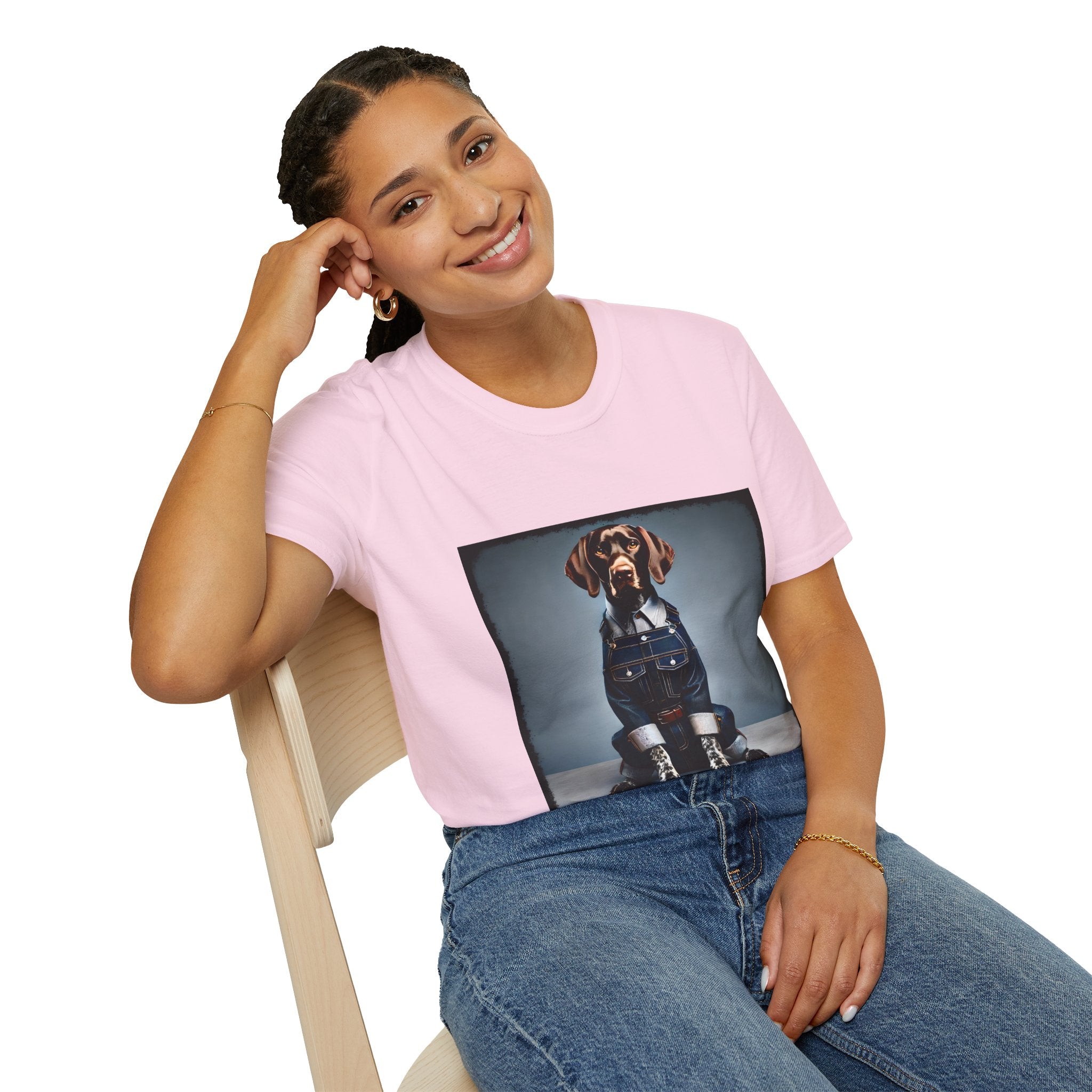 German Shorthaired Pointer Denim Dude | Unisex Dog T-Shirt