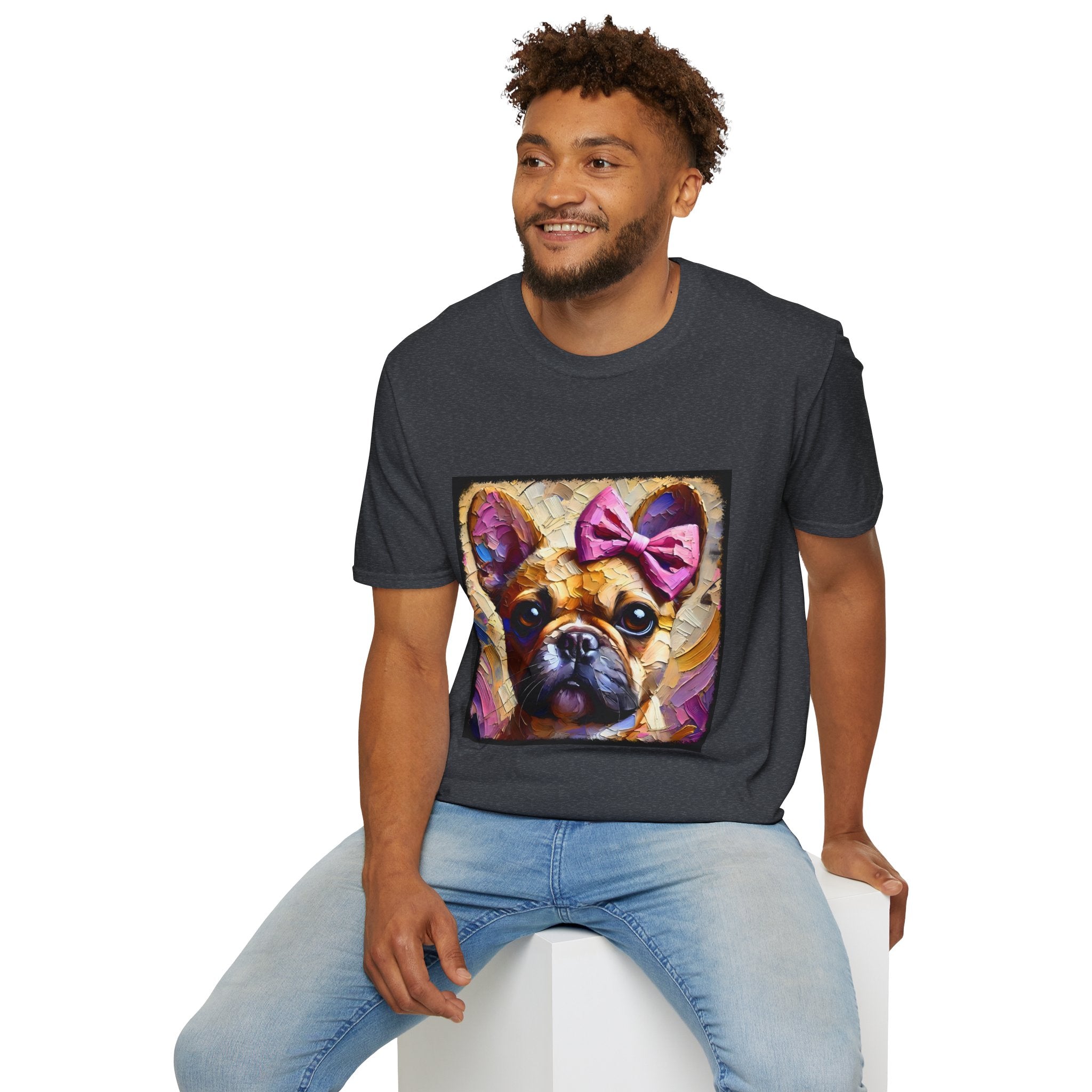French Bulldog Textured Classic | Unisex Dog T-Shirt