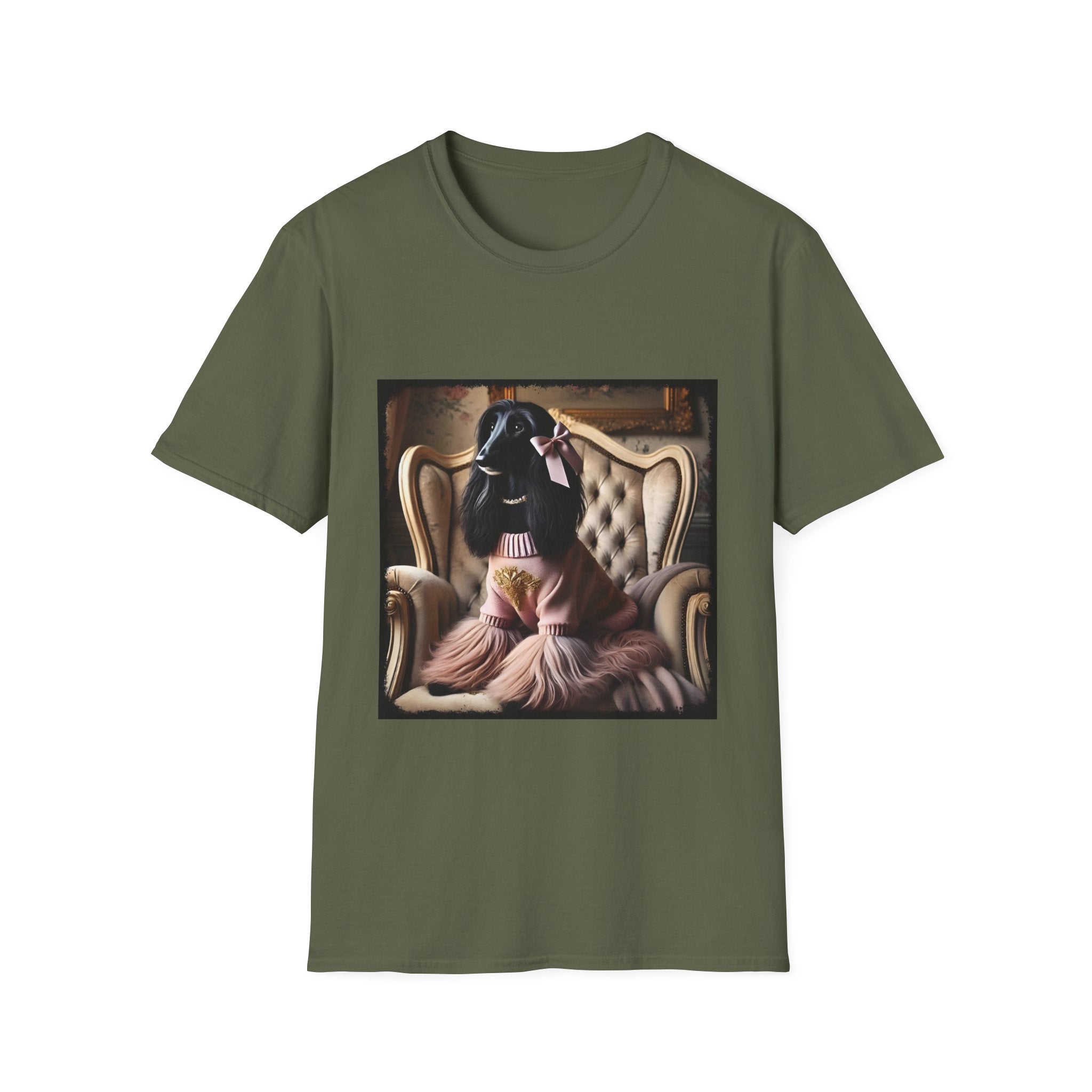 Afghan Hound Pink Posh | Unisex Dog T-Shirt