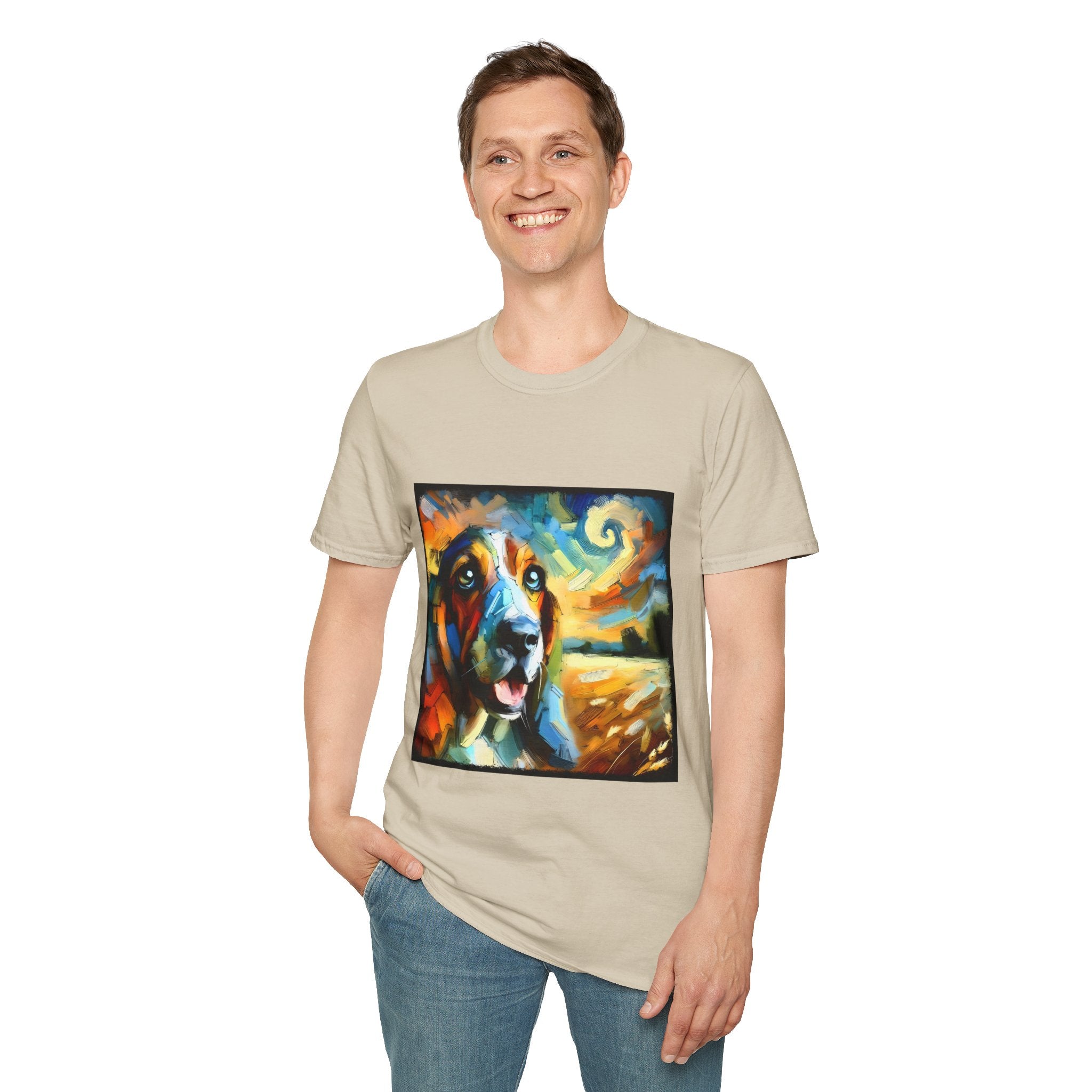 Basset Hound Sun Swirl | Unisex Dog T-Shirt