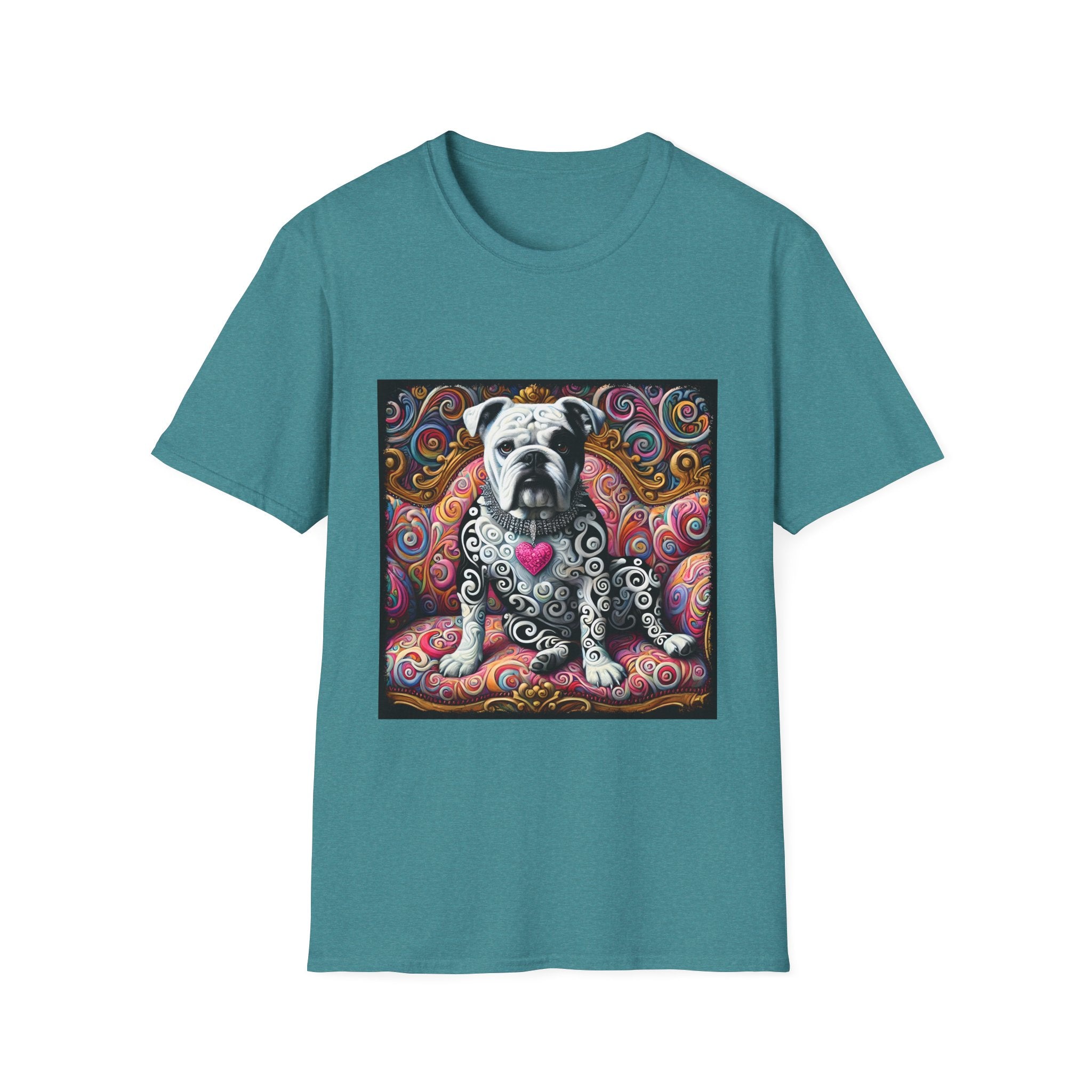 Bulldog Love Swirl | Unisex Dog T-Shirt