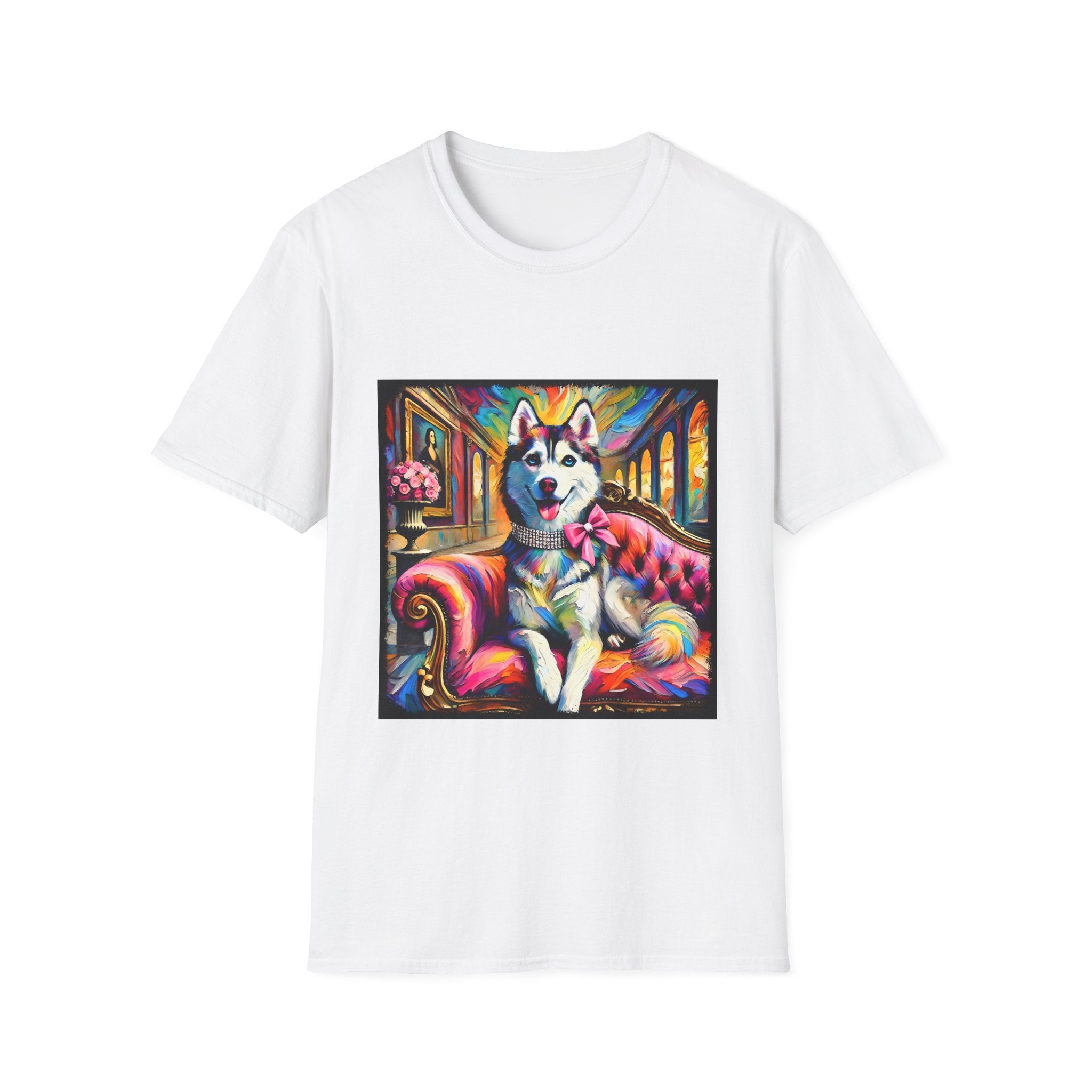 Siberian Husky Pink Princess Classic | Unisex Dog T-Shirt