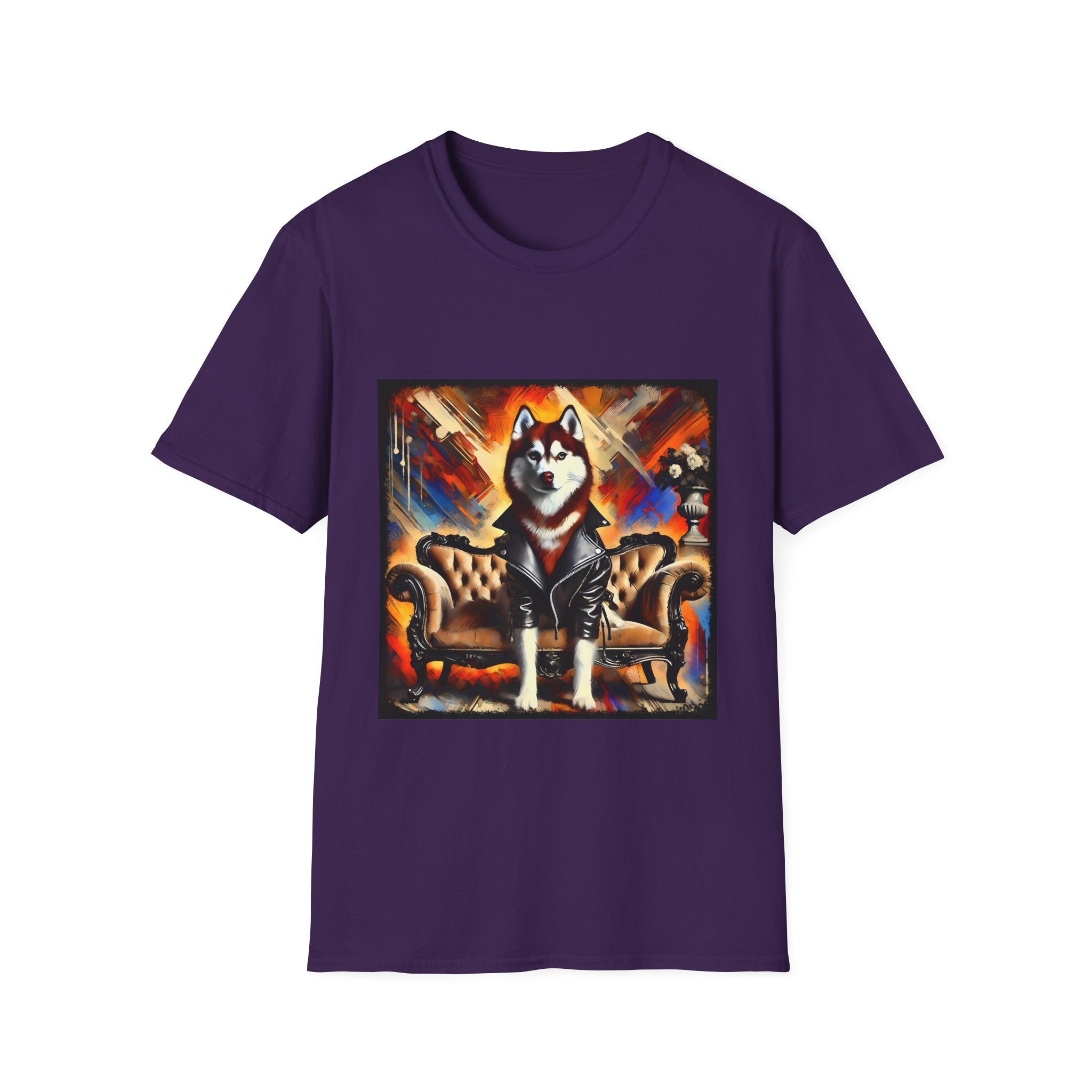 Siberian Husky Vivid Classic | Unisex Dog T-Shirt