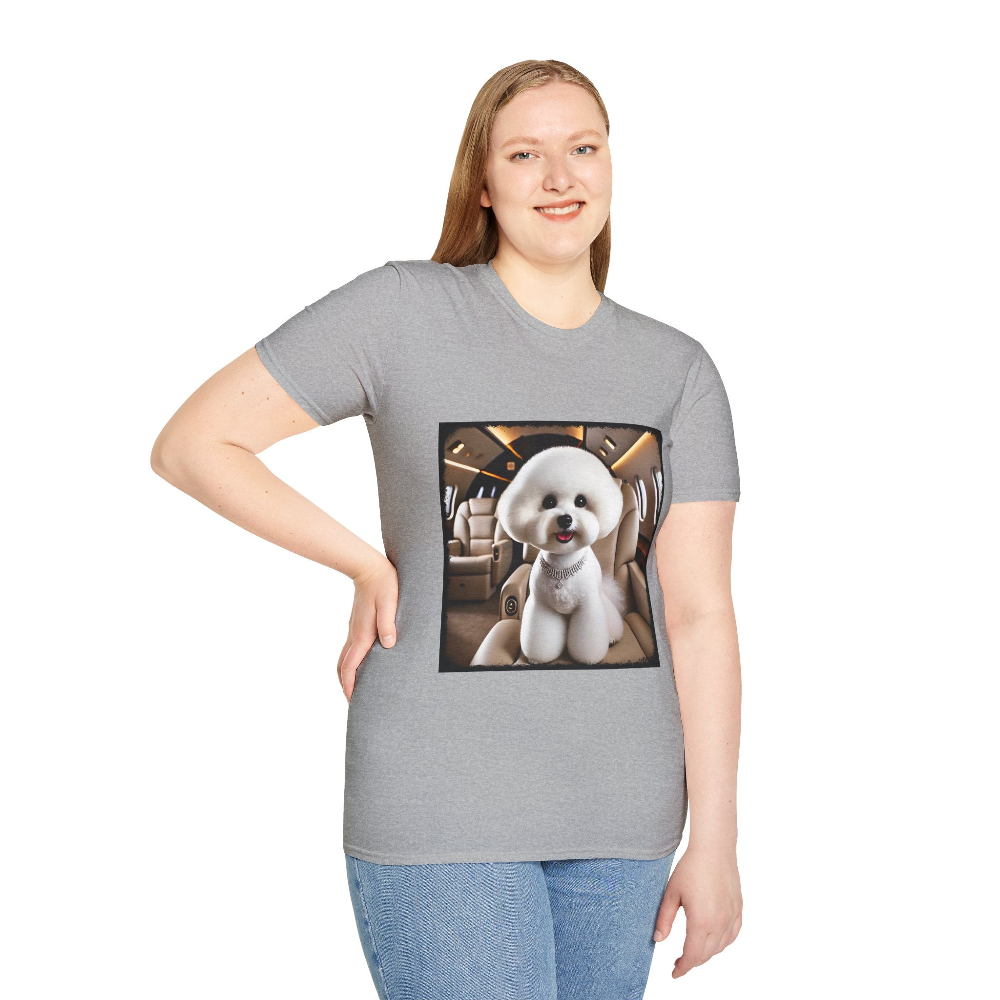 Bichon Frise Friendly Flier | Unisex Dog T-Shirt