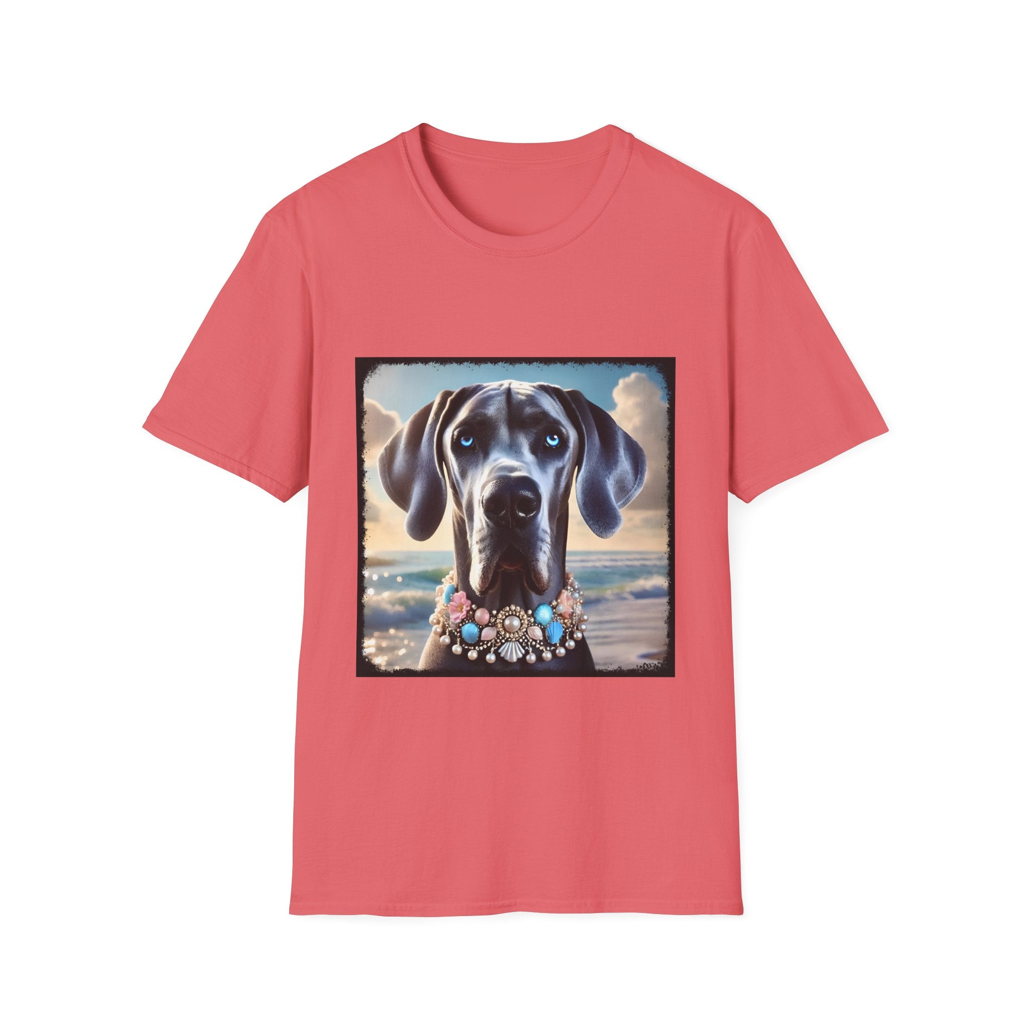 Great Dane Beach Beauty | Unisex Dog T-Shirt