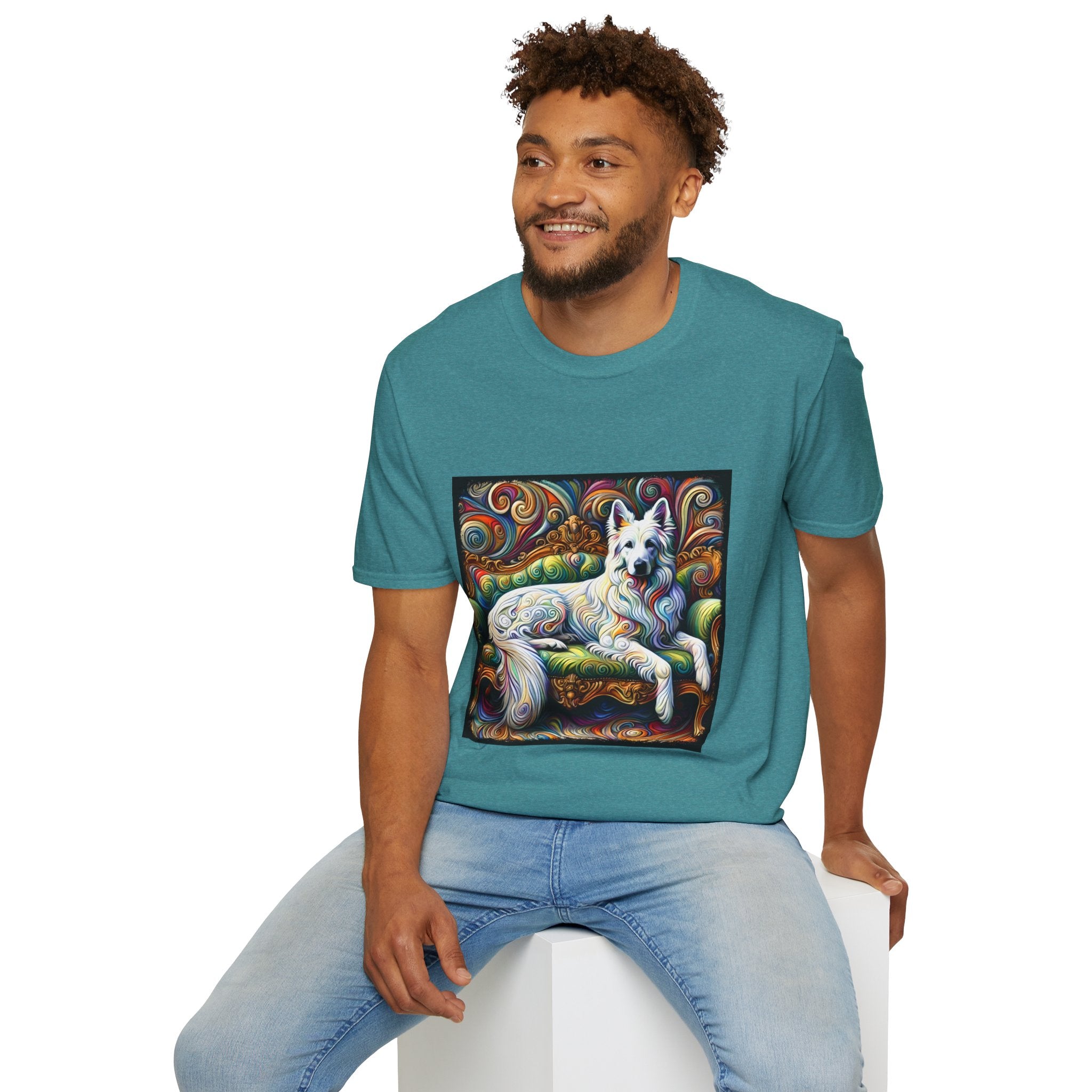 German Shepherd Intense Swirl | Unisex Dog T-Shirt