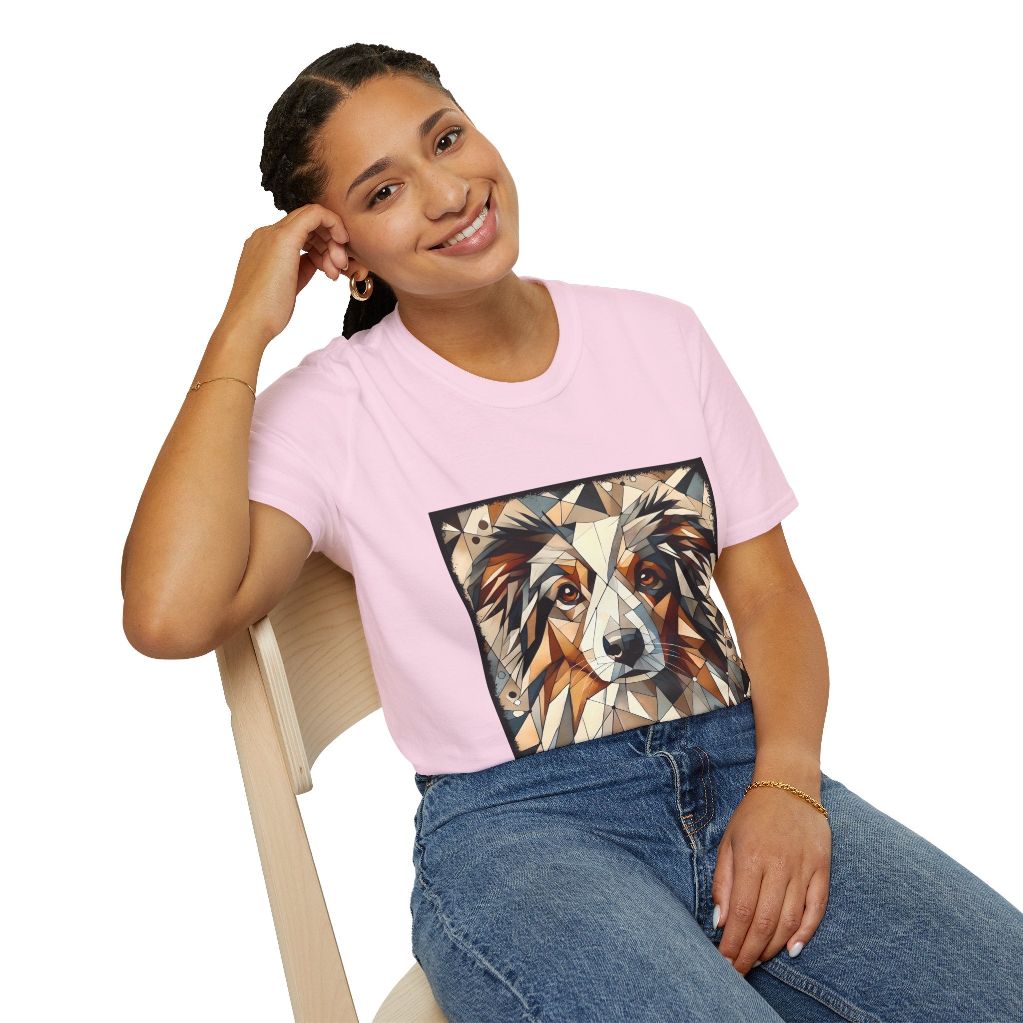 Australian Shepherd Warm Geometric | Unisex Dog T-Shirt
