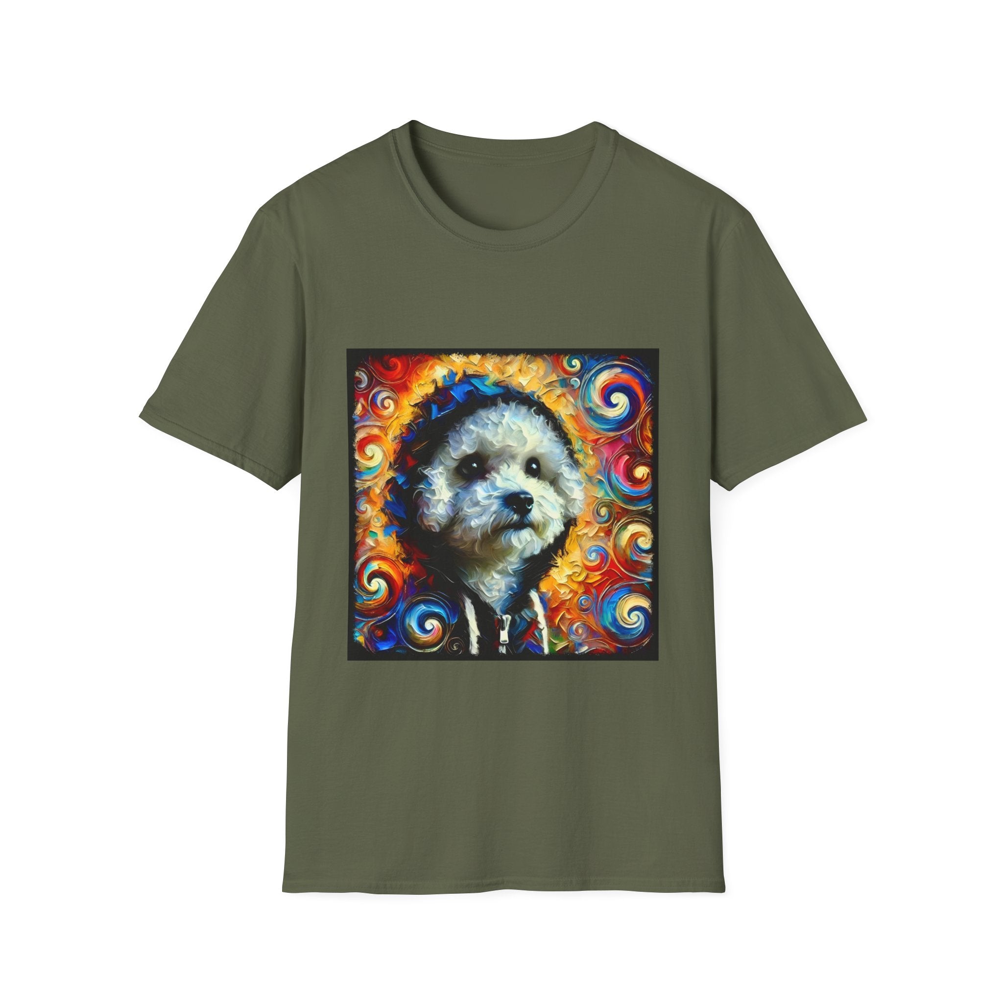 Bichon Frise Urban Swirl | Unisex Dog T-Shirt