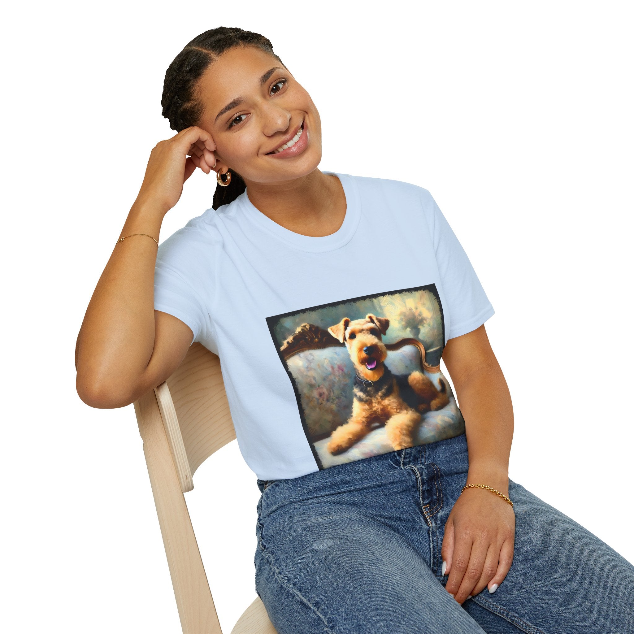 Airedale Terrier Classic Portrait | Unisex Dog T-Shirt