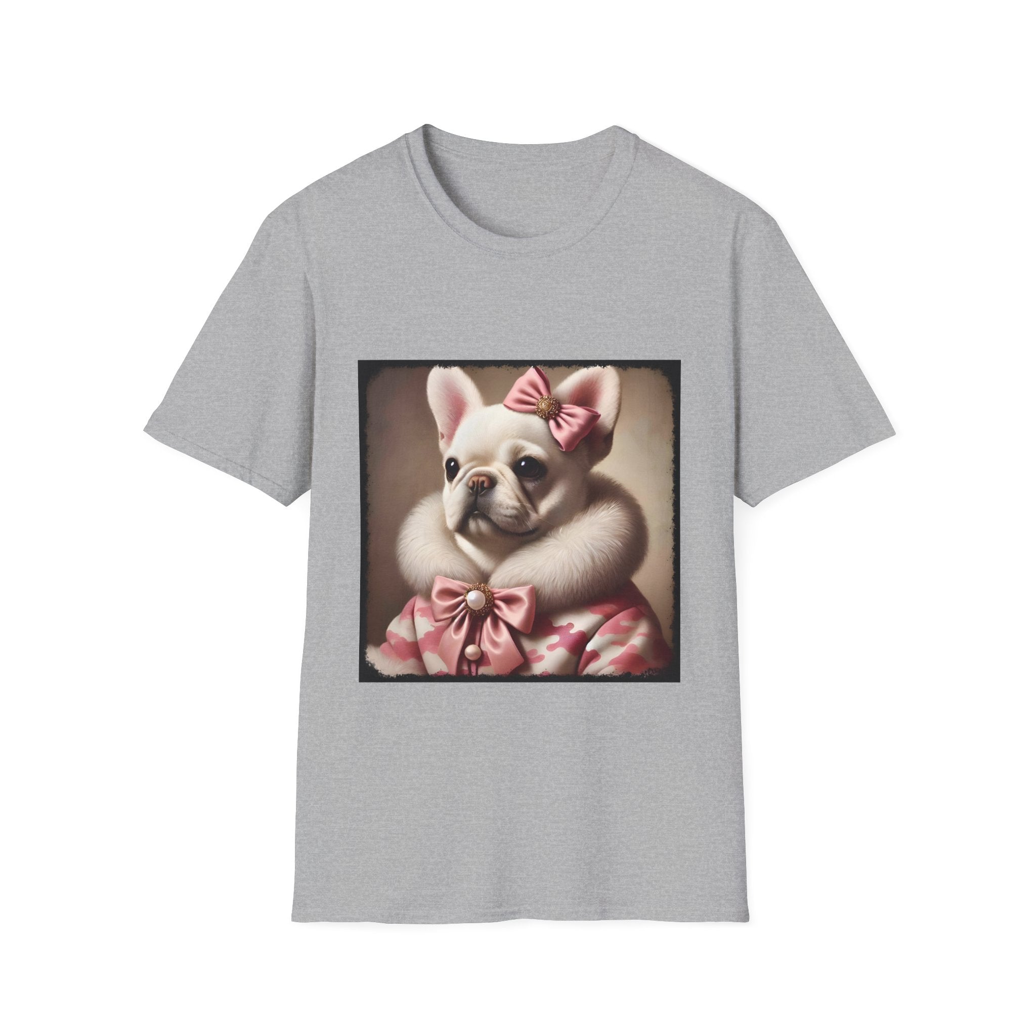 French Bulldog Camo Snow Princess | Unisex Softstyle T-Shirt