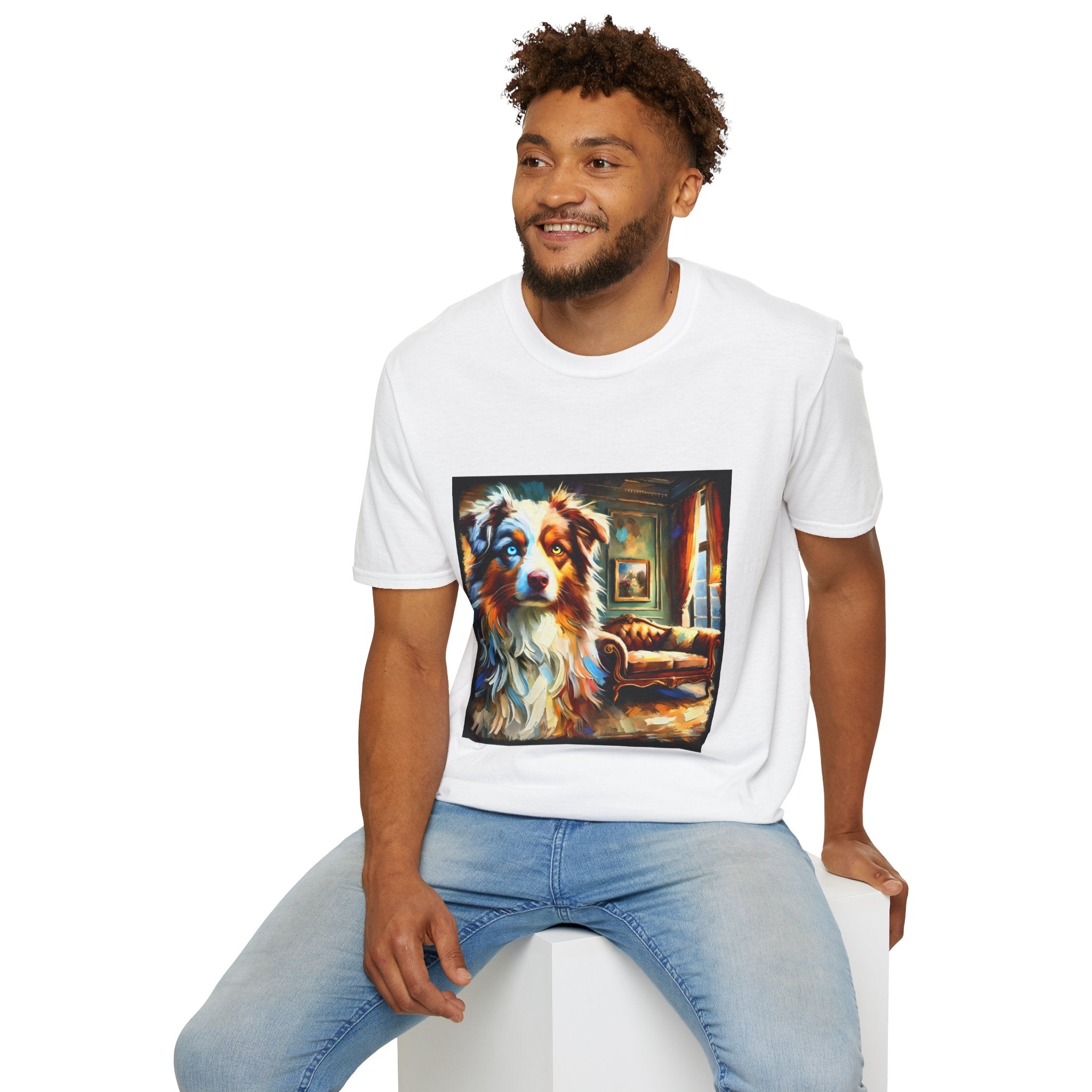Australian Shepherd Artsy Classic | Unisex Dog T-Shirt