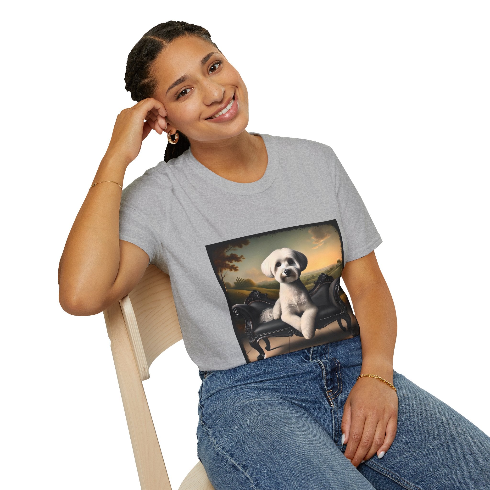 Havanese Posh Portrait |  Unisex Dog T-Shirt