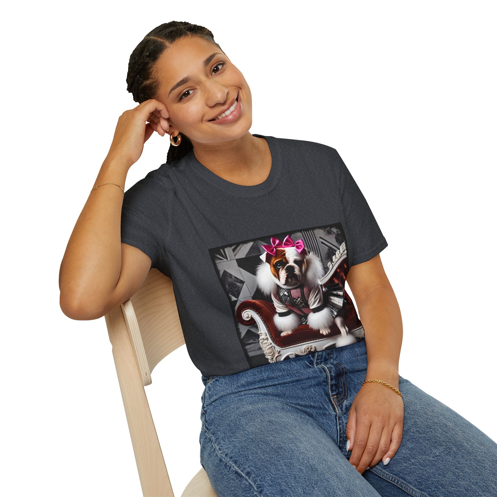 Bulldog Chic Rocker | Unisex Dog T-Shirt