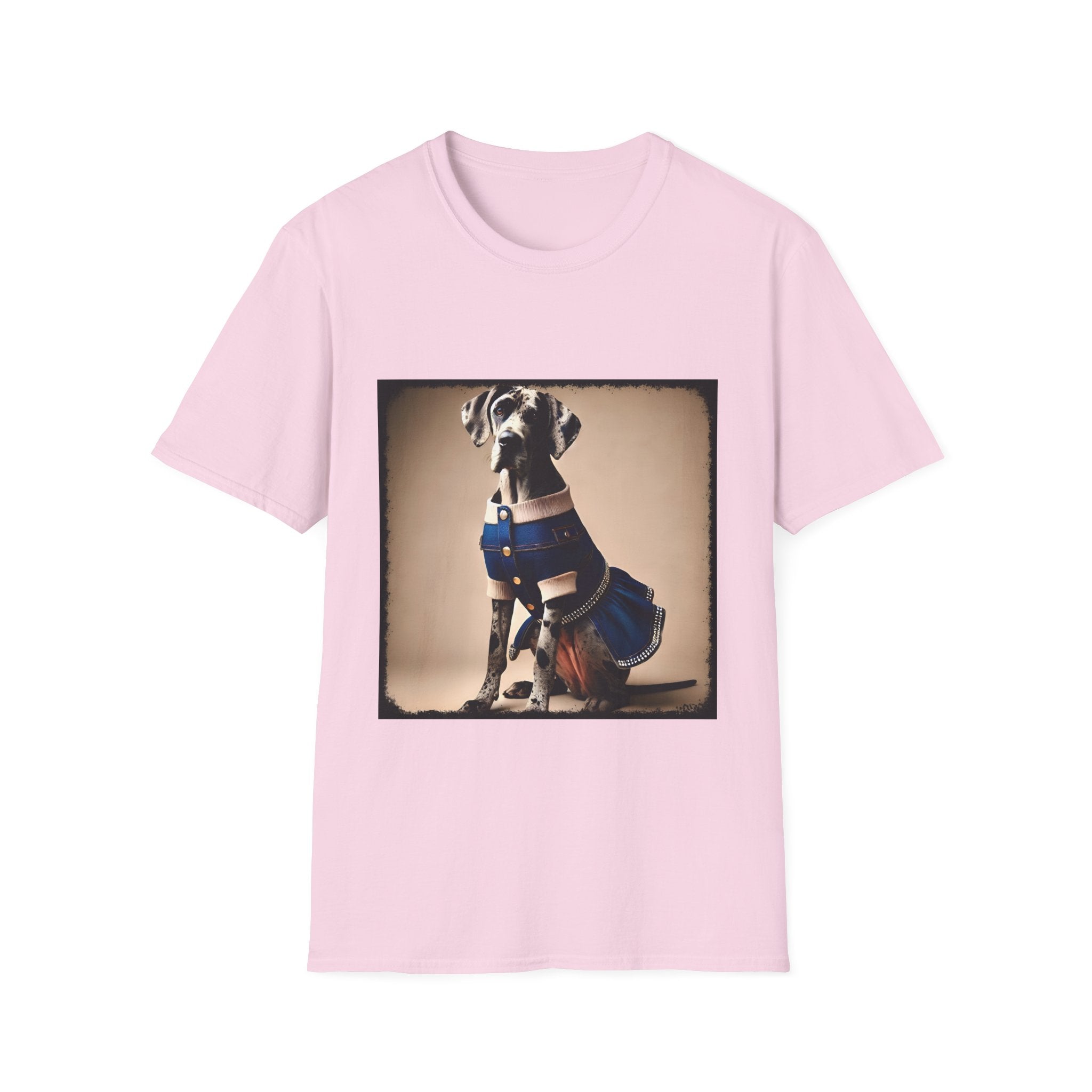 Great Dane Denim Darling | Unisex Dog T-Shirt