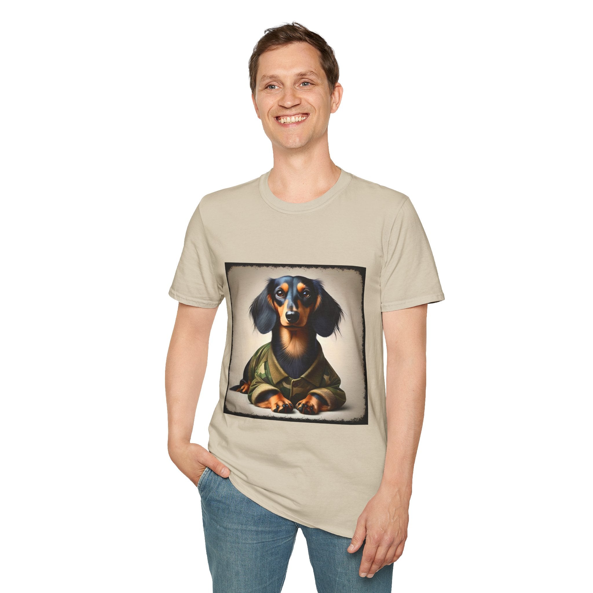 Dachshund Camo Chic | Unisex Dog T-Shirt